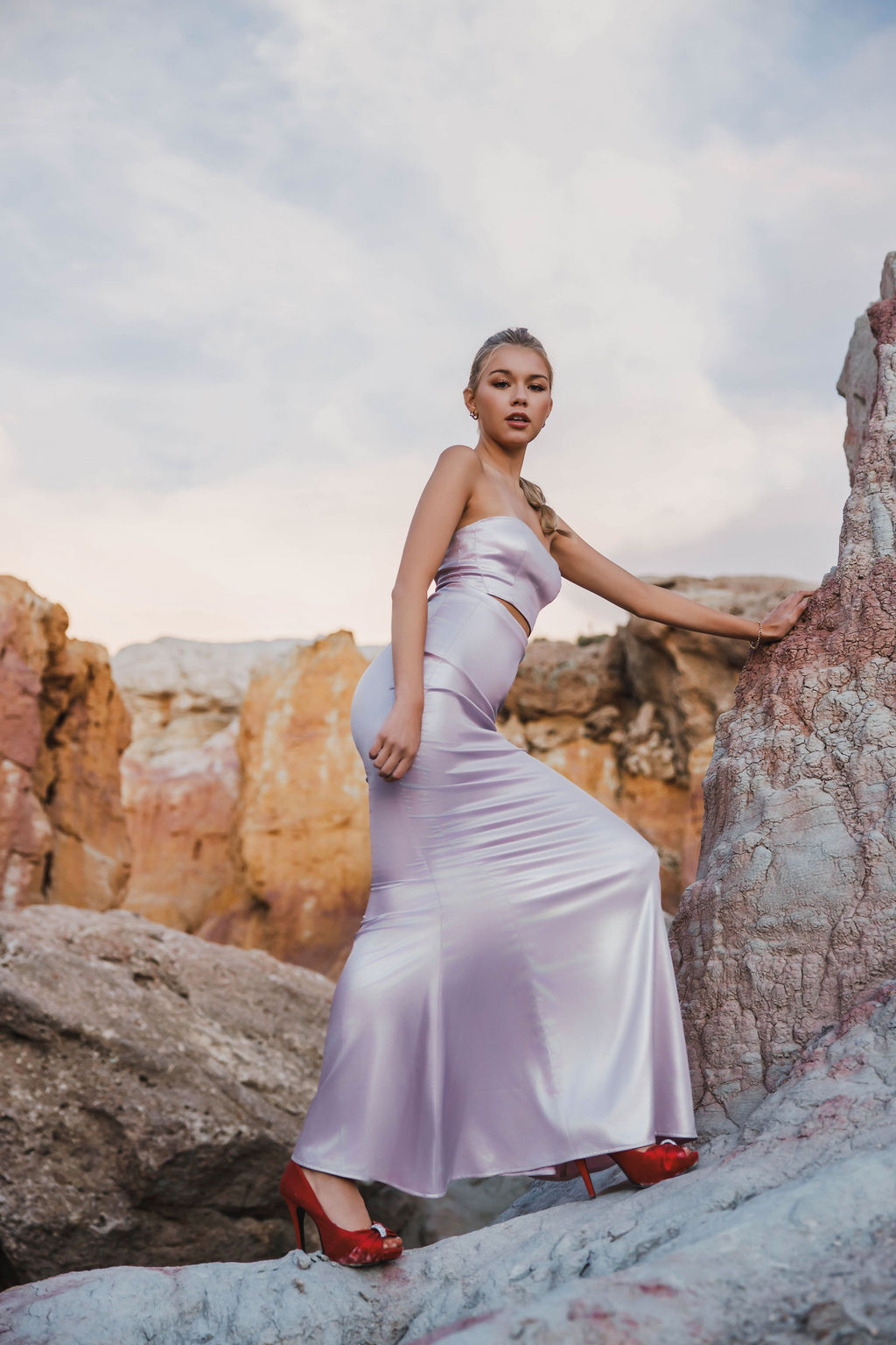 Aurora Maxi Skirt Lavender