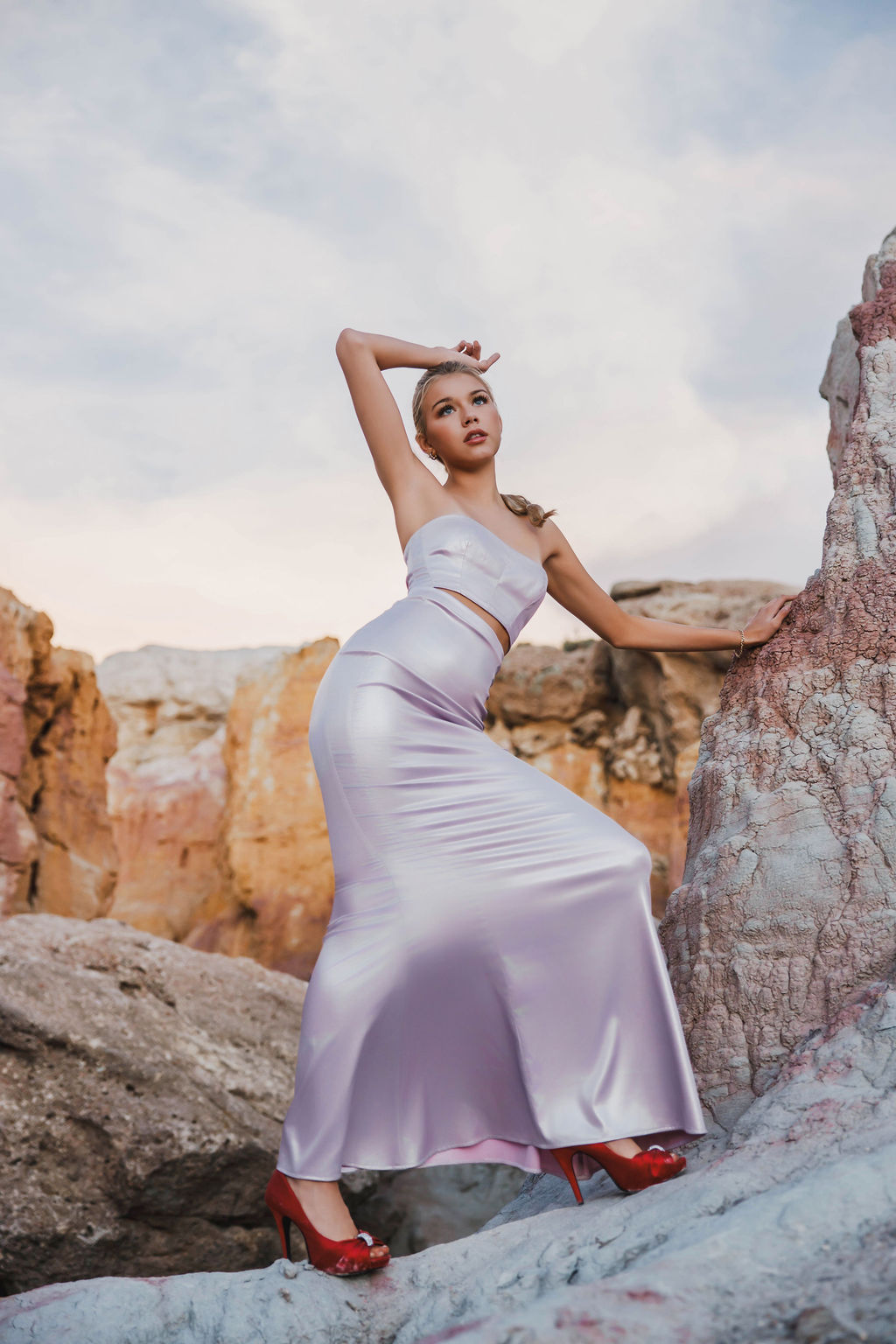Aurora Maxi Skirt Lavender