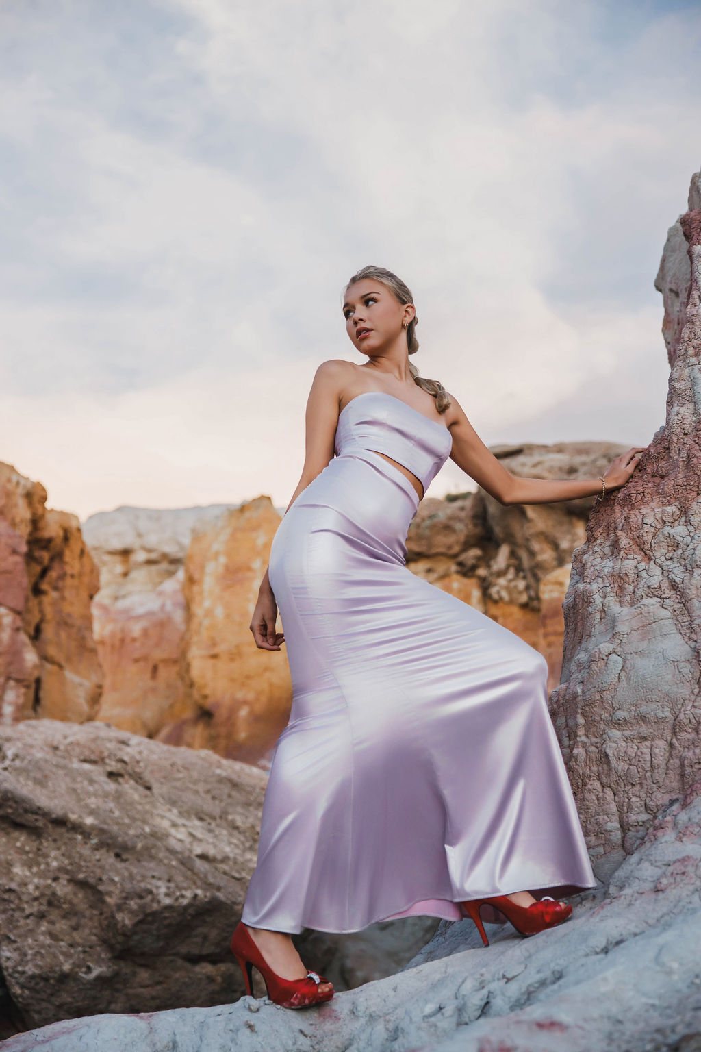 Aurora Maxi Skirt Lavender