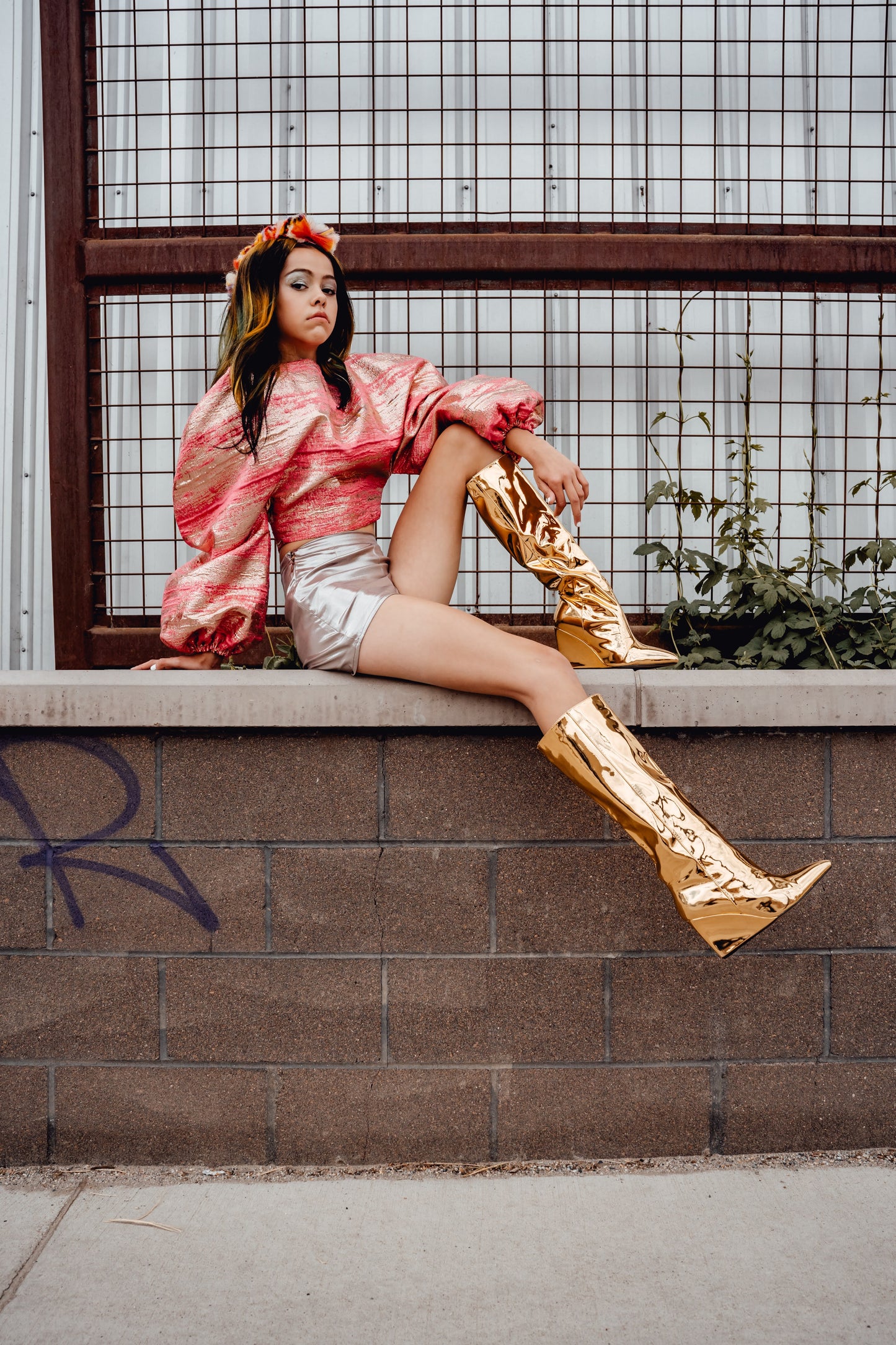 Style Lounge Metallic Racer Shorts