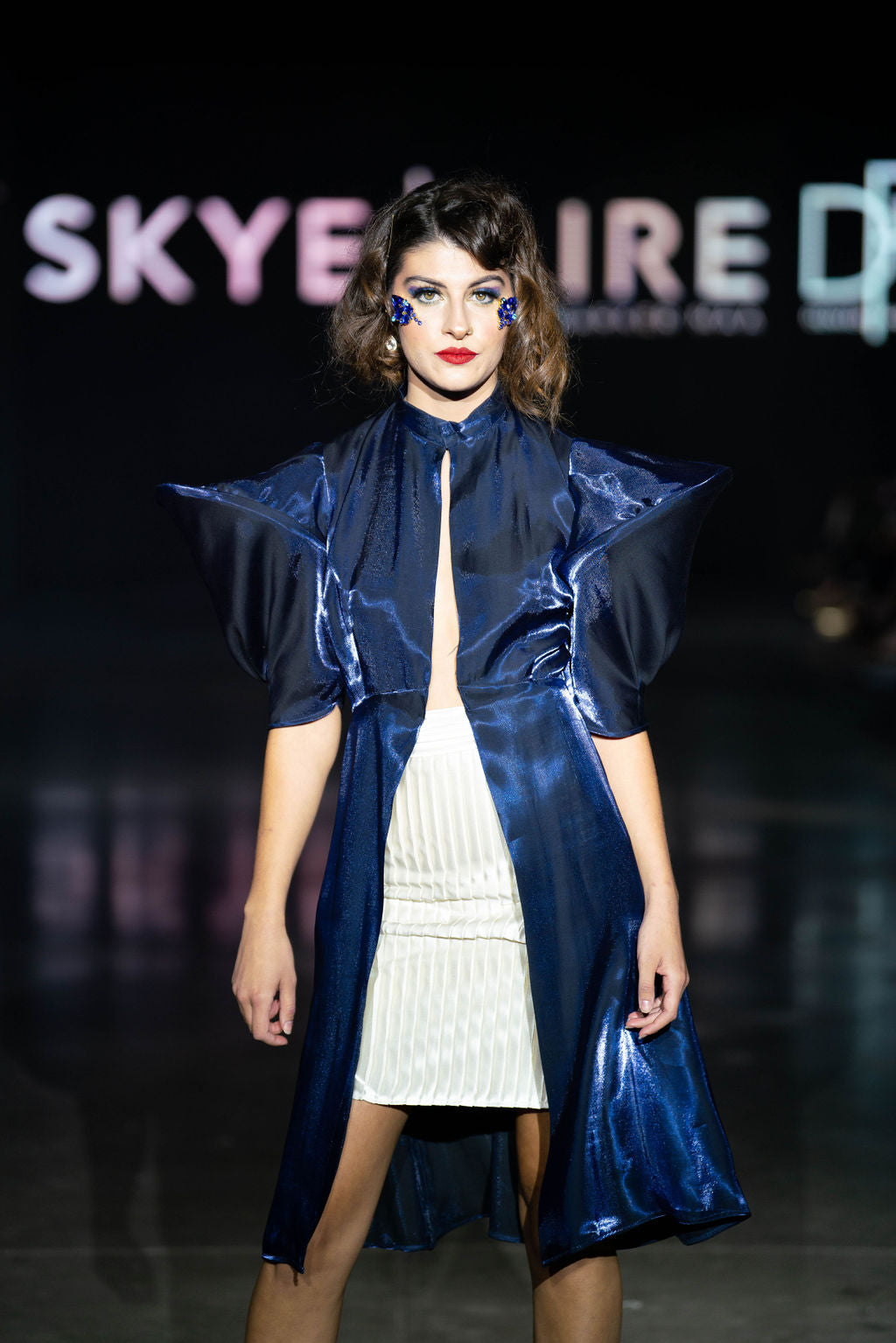 Electric Love Housewives Revenge Blue Shimmer Housecoat