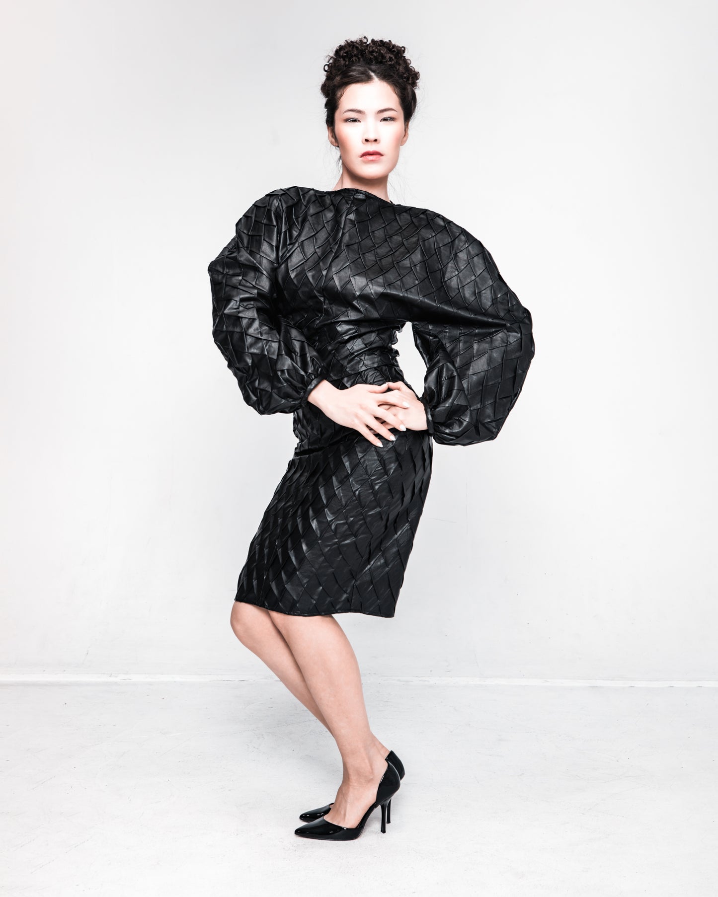 Royals Medieval Textured Skirt Black