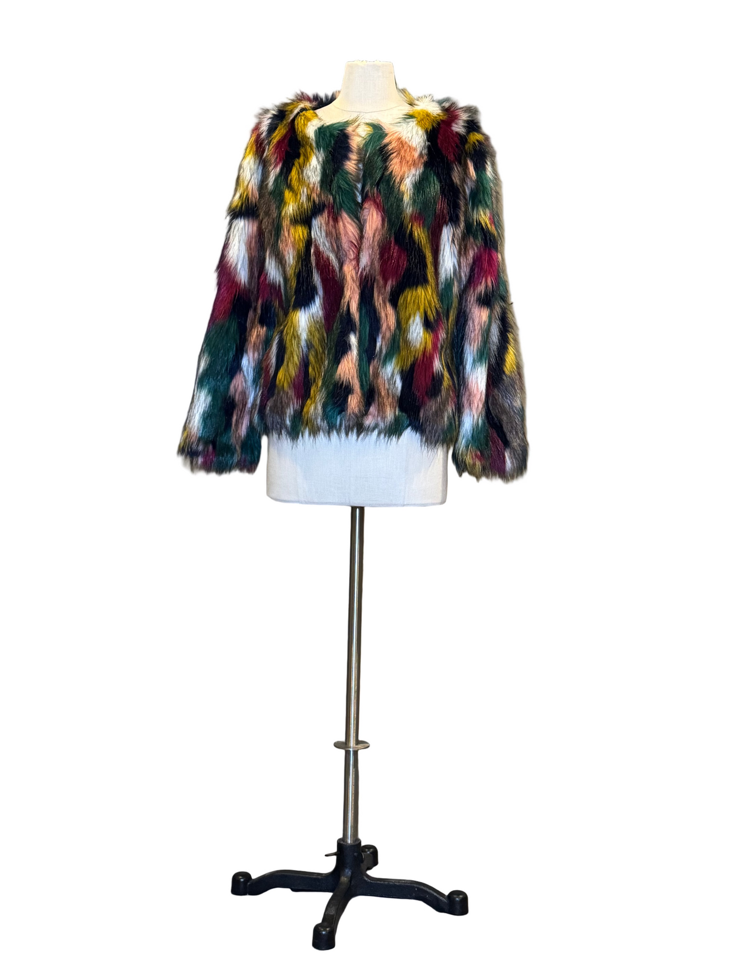 Multicolor Fuzzy Jacket - Rental