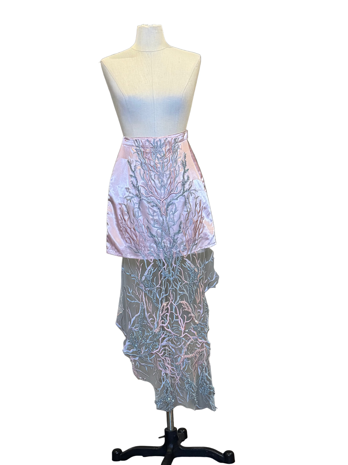 Pink Coral Adoration Mini Skirt - Rental