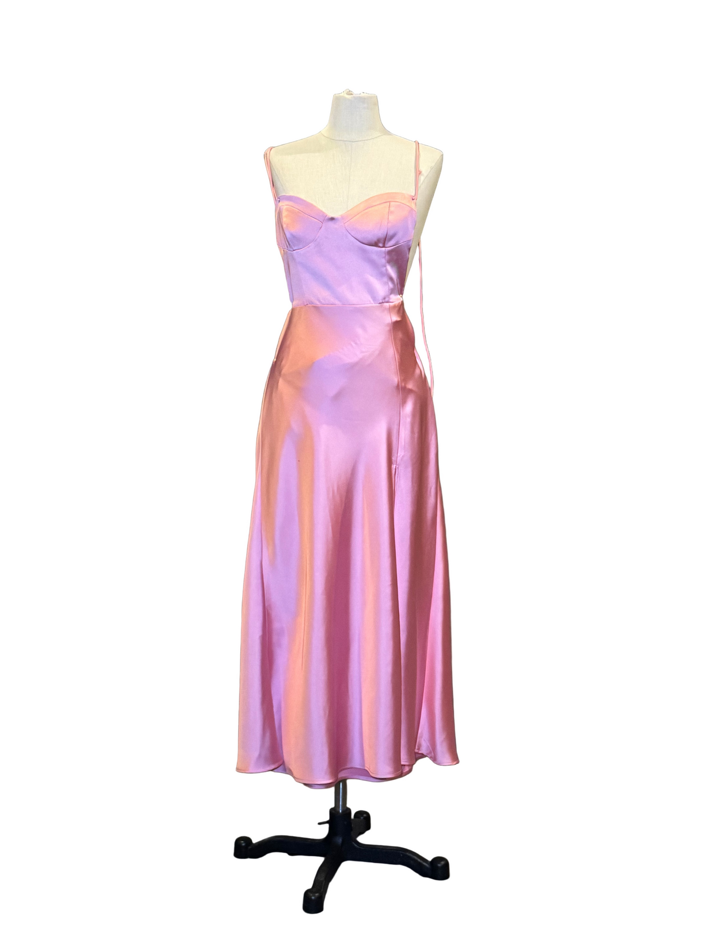 Pink Satin Dress - Rental