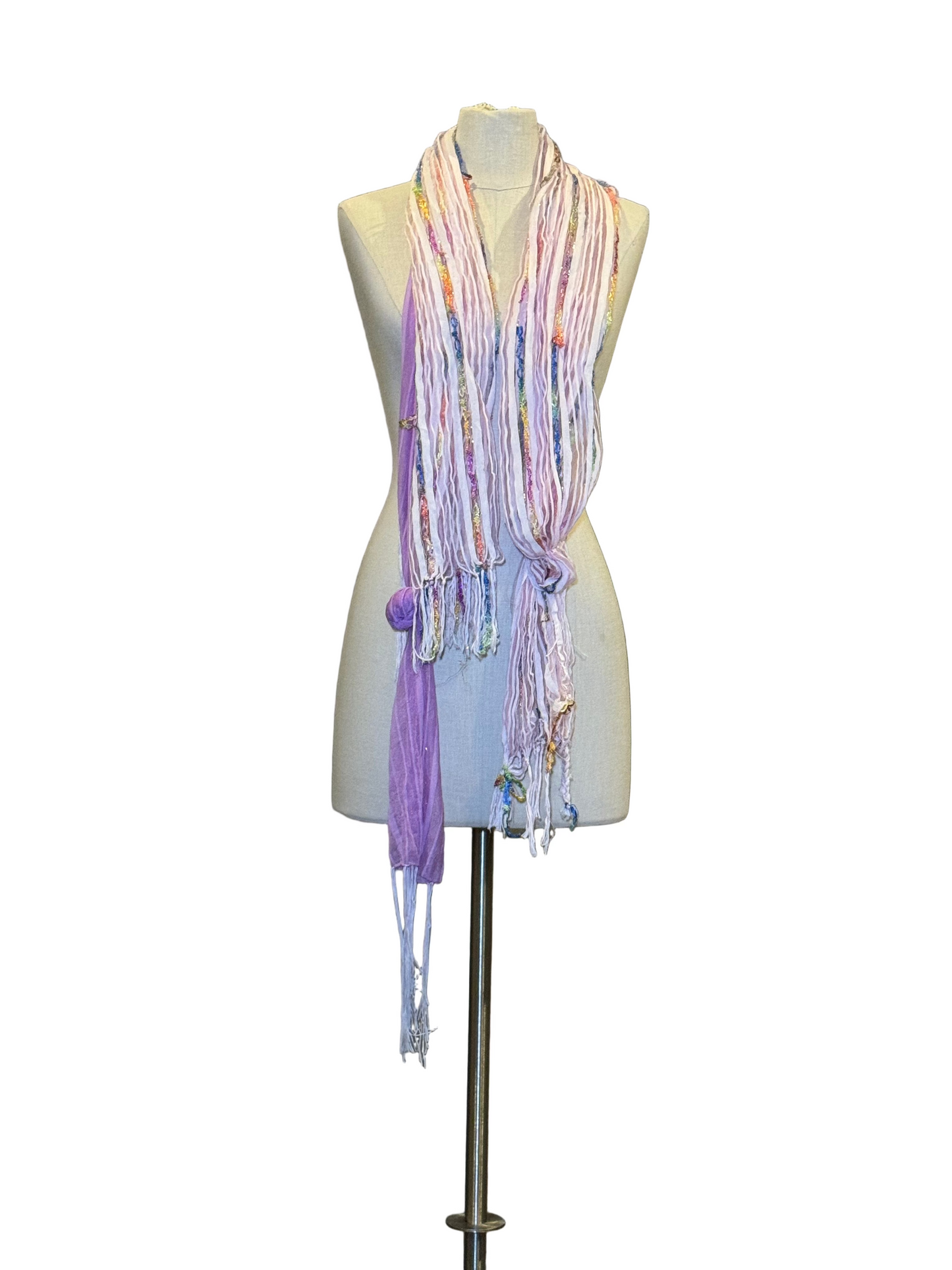 Lilac and White Scarf - Rental