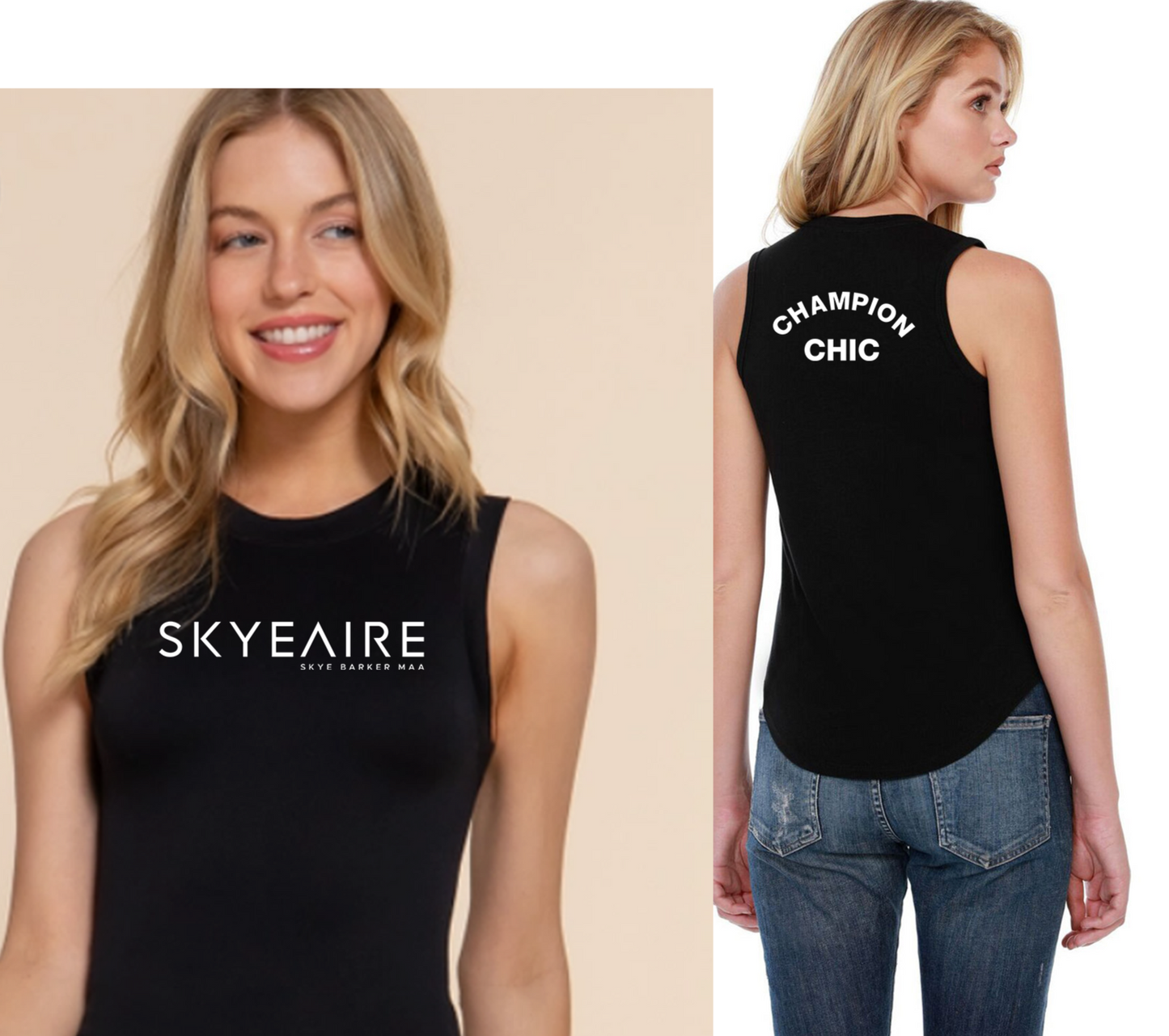 SKYEAIRE CHAMPION CHIC MUSCLE TEE