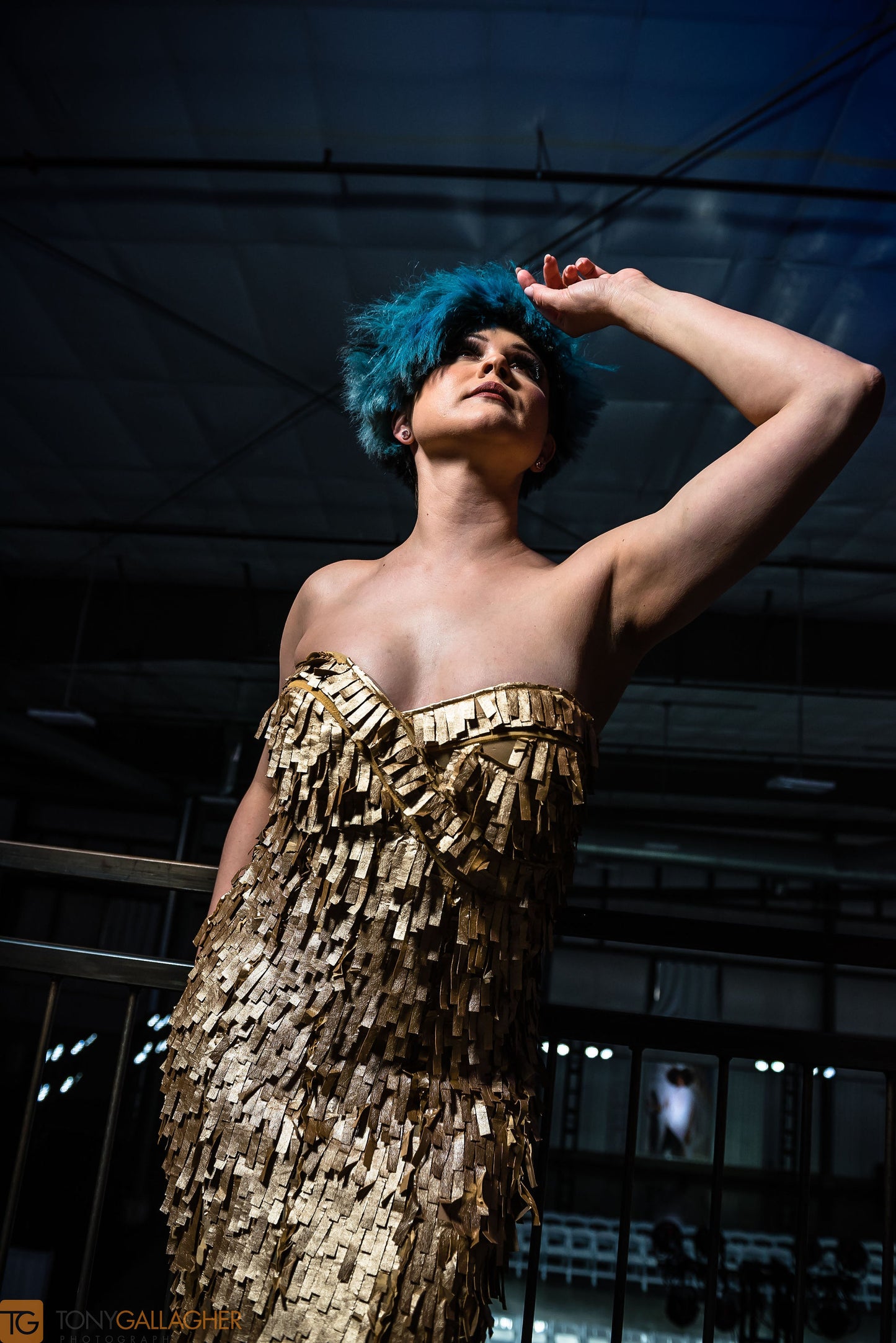 Style Lounge: Silent Movie Star Gold Metallic Mermaid Fringe Dress