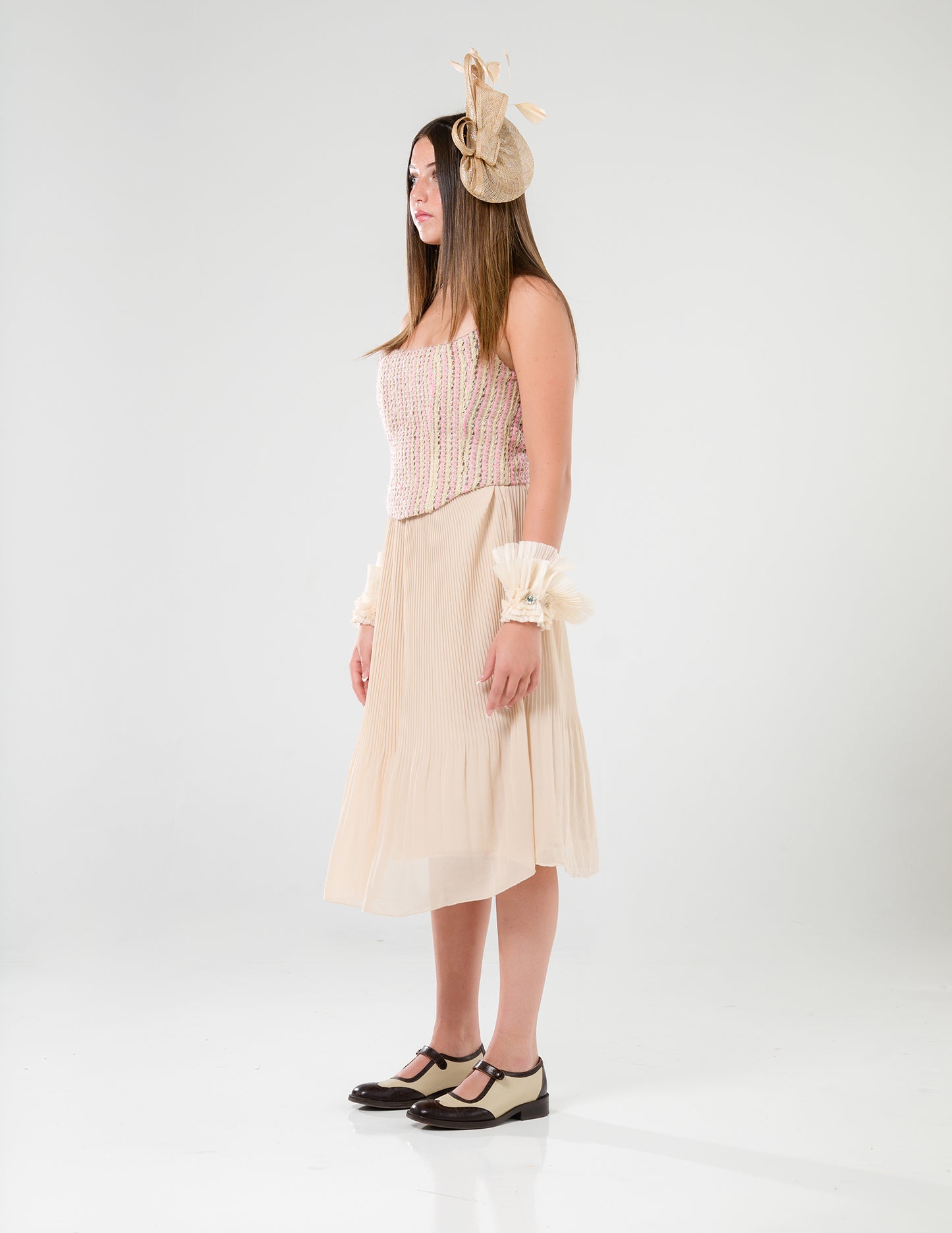 Pleated Midi Skirt