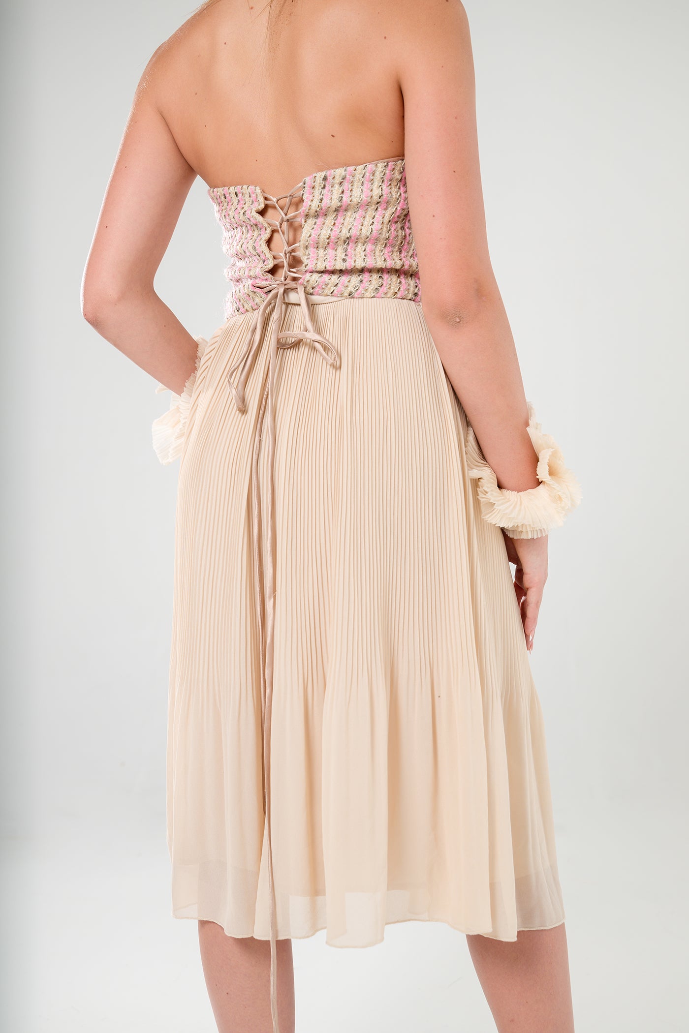 Pleated Midi Skirt