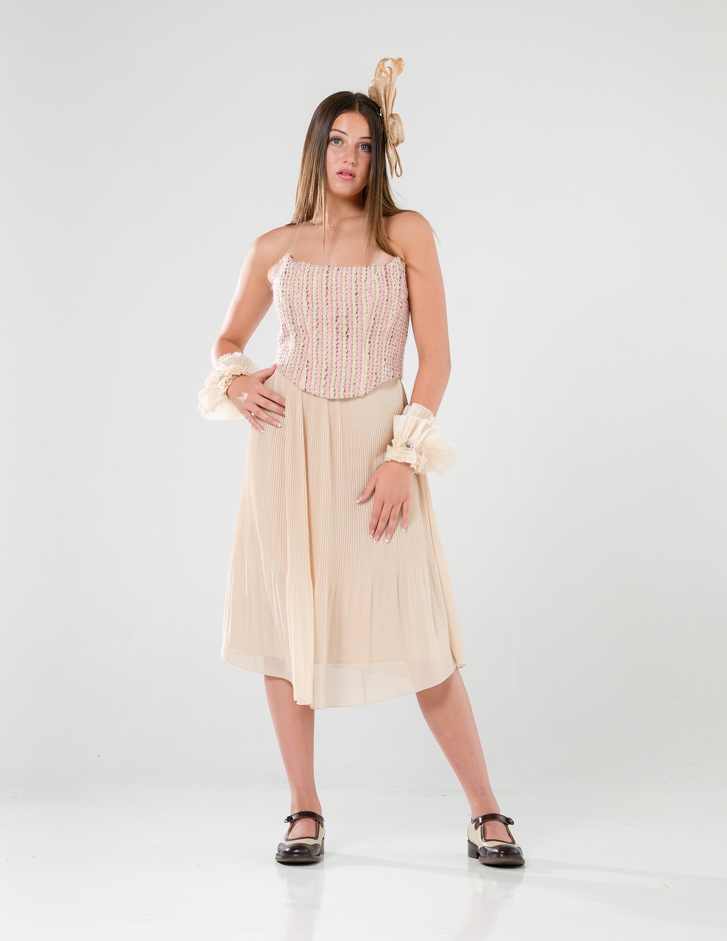 Pleated Midi Skirt