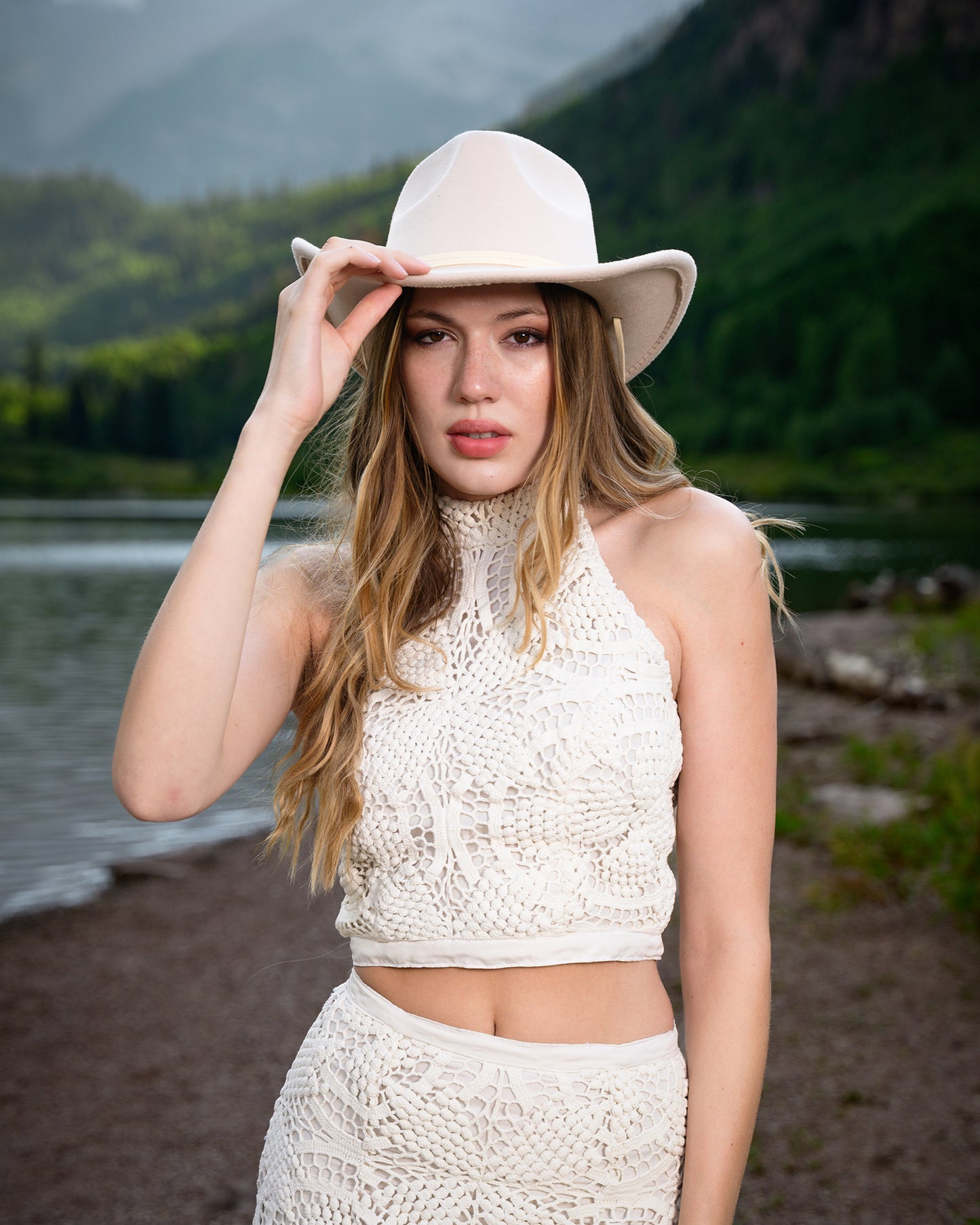 Maroon Bells Crochet Pattern Top White