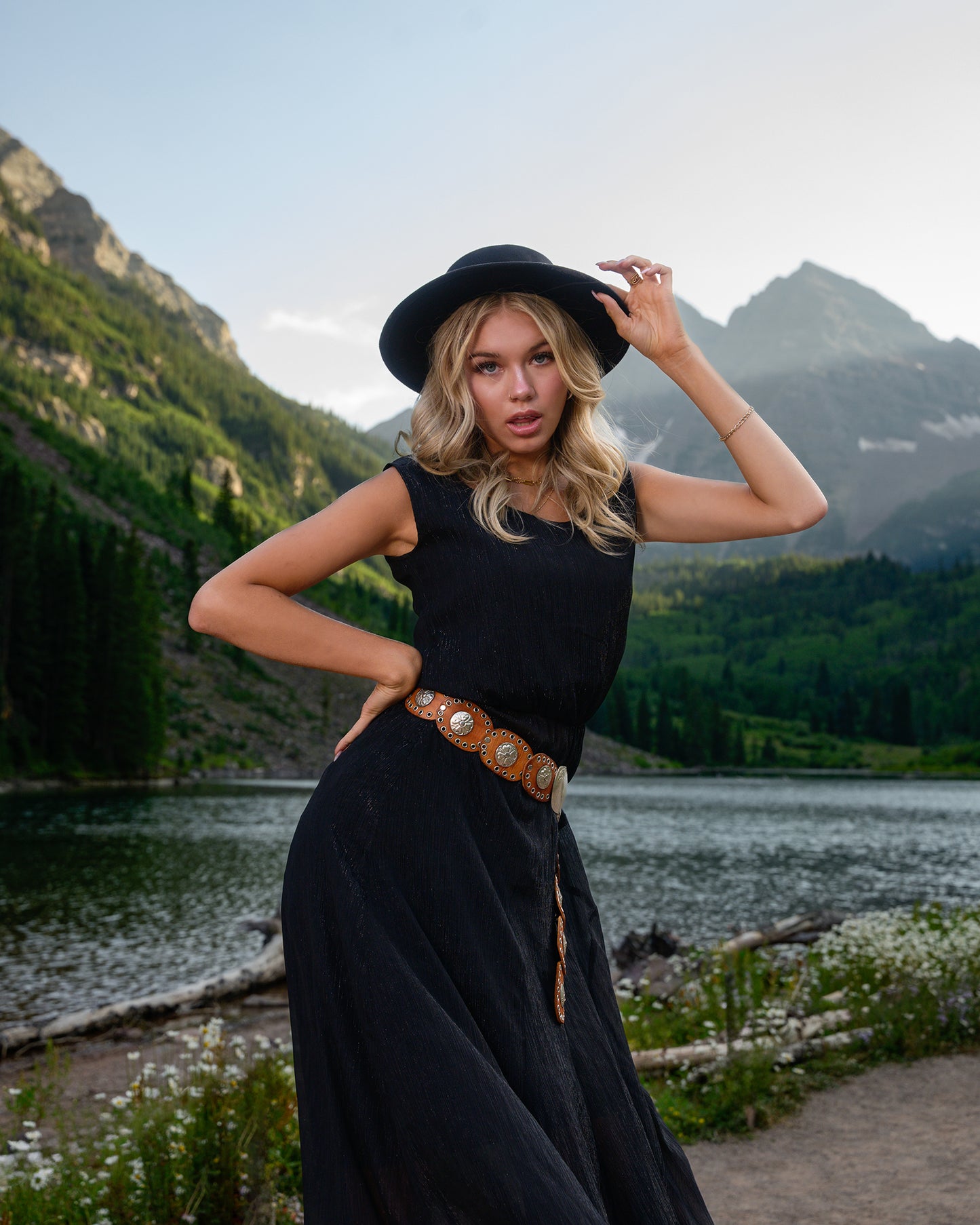 Maroon Bells Maxi Dress Black