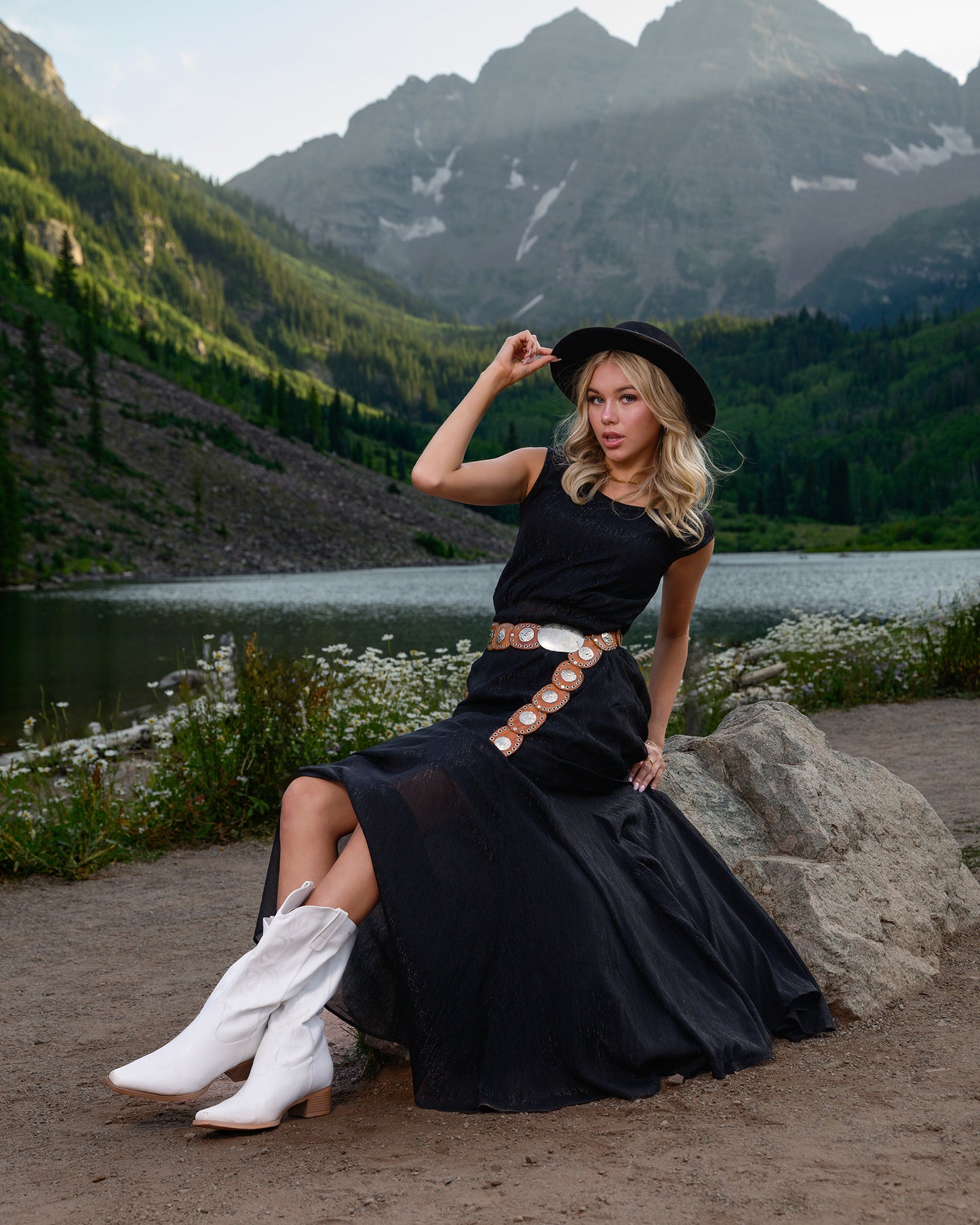 Maroon Bells Maxi Dress Black