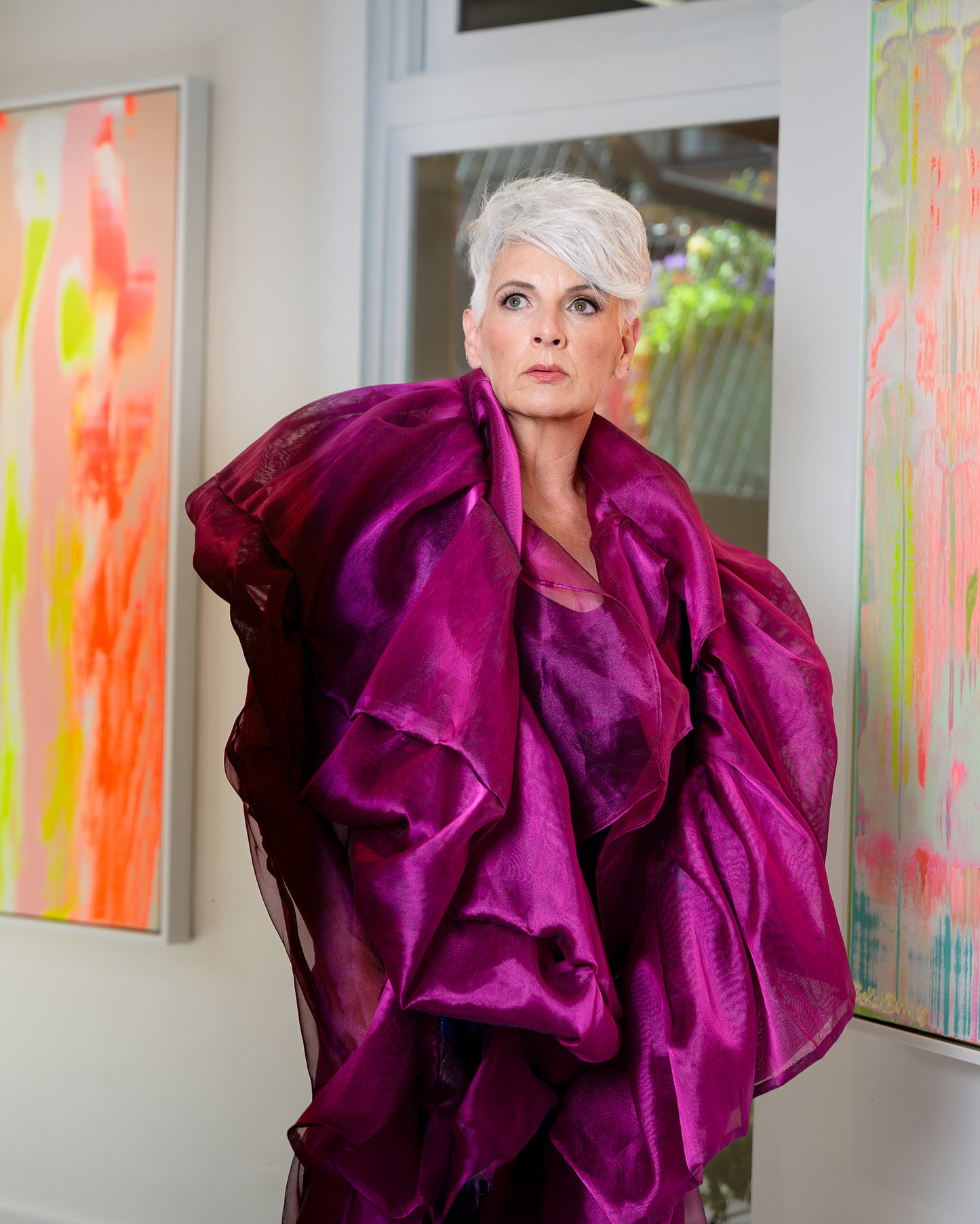 Opera Coat Fuchsia