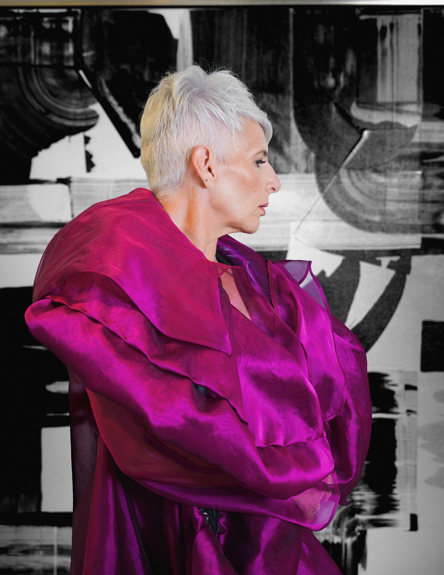 Opera Coat Fuchsia