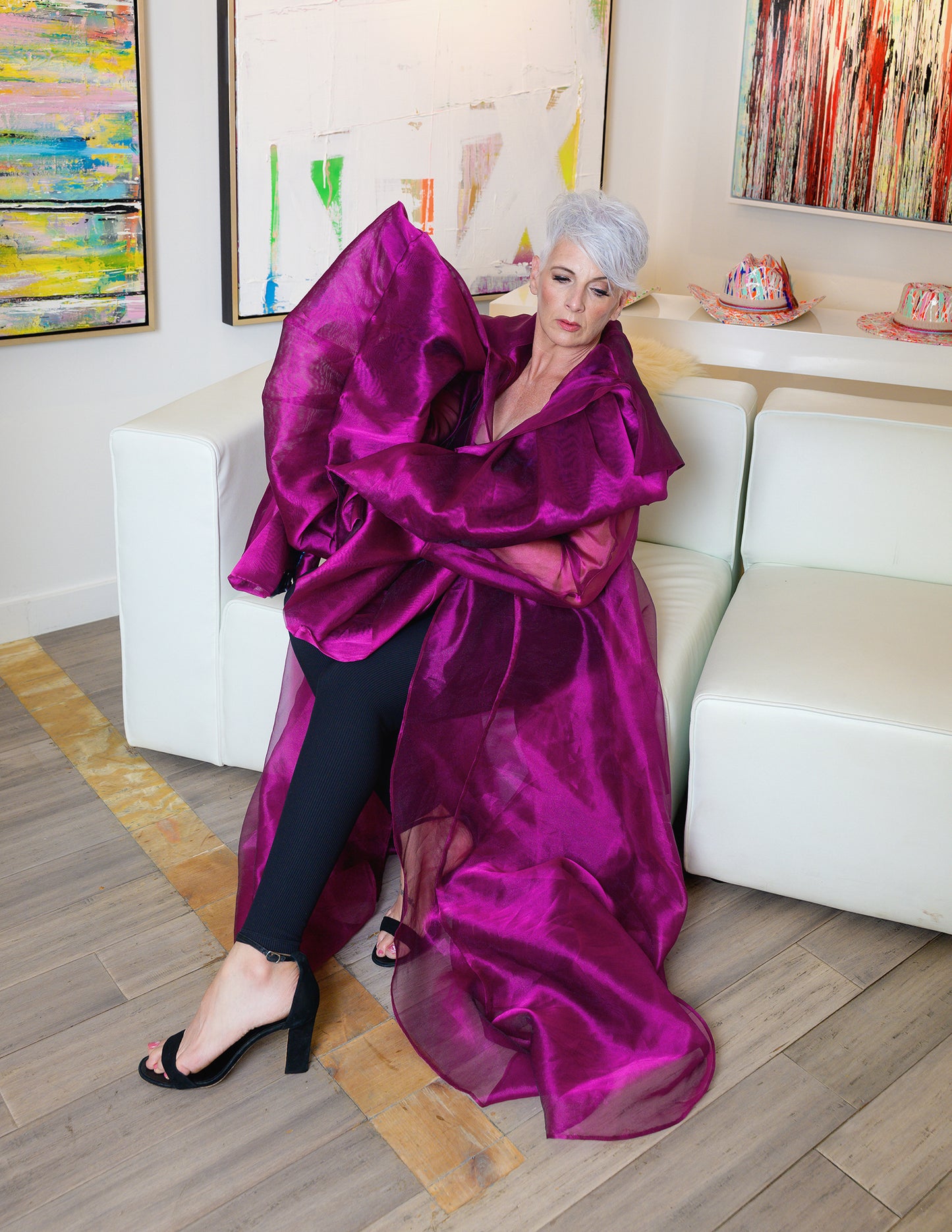 Opera Coat Fuchsia