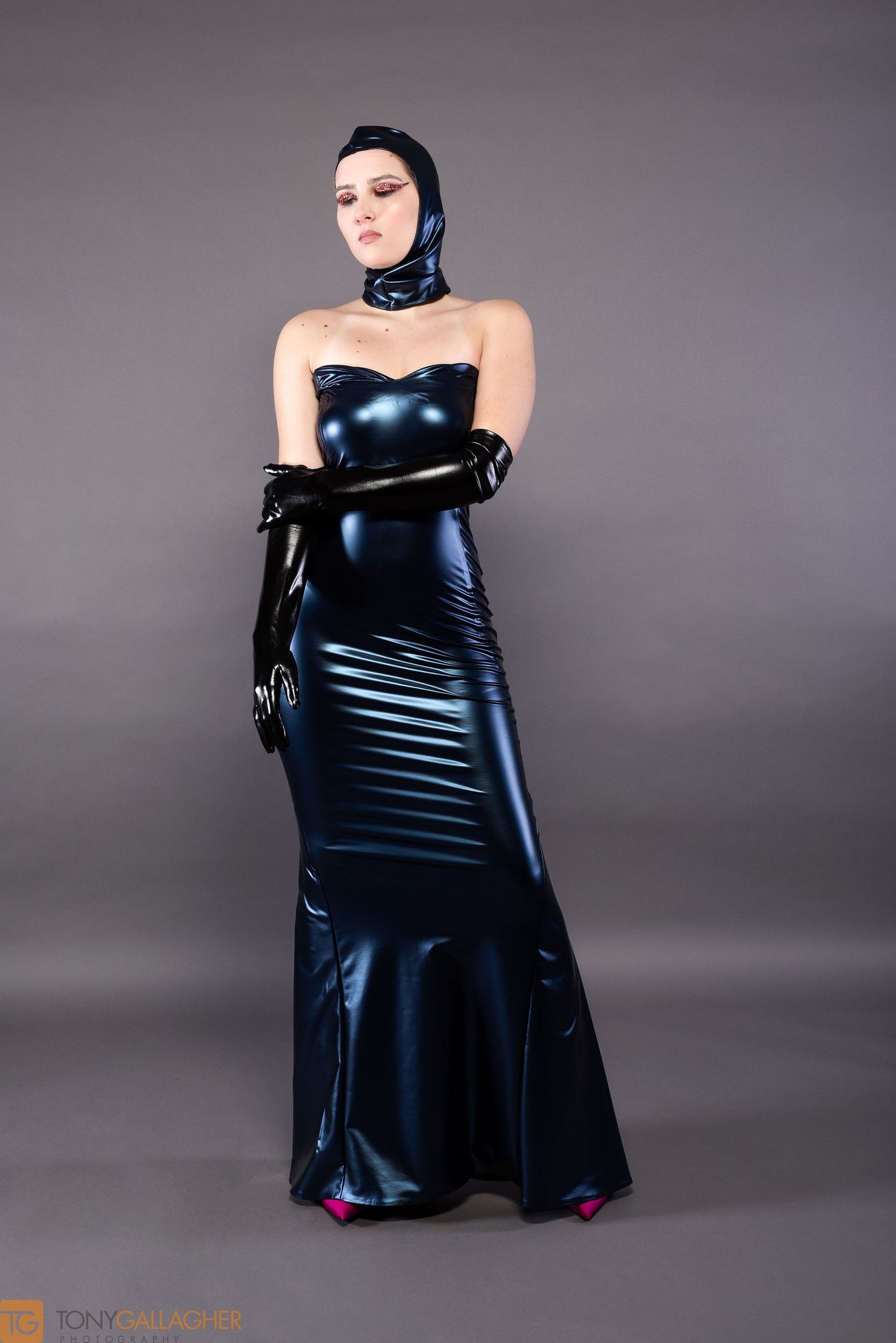 Cobalt Mermaid Bodycon Ankle Length