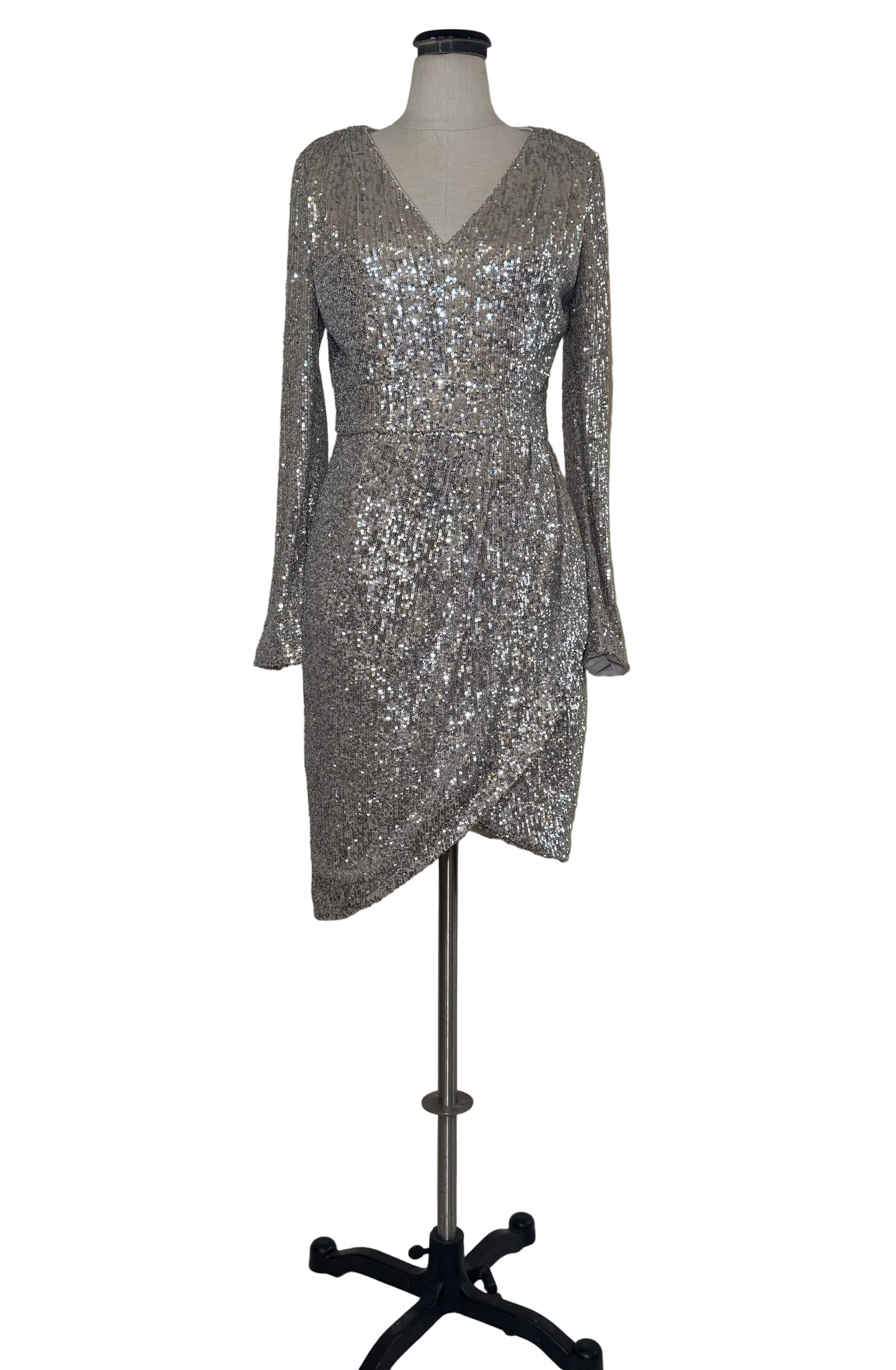 Silver Sequins Dress - Rental