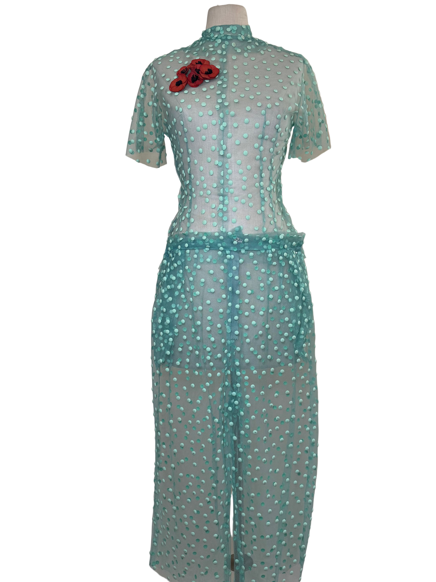 Teal Dots Pant Set - Rental