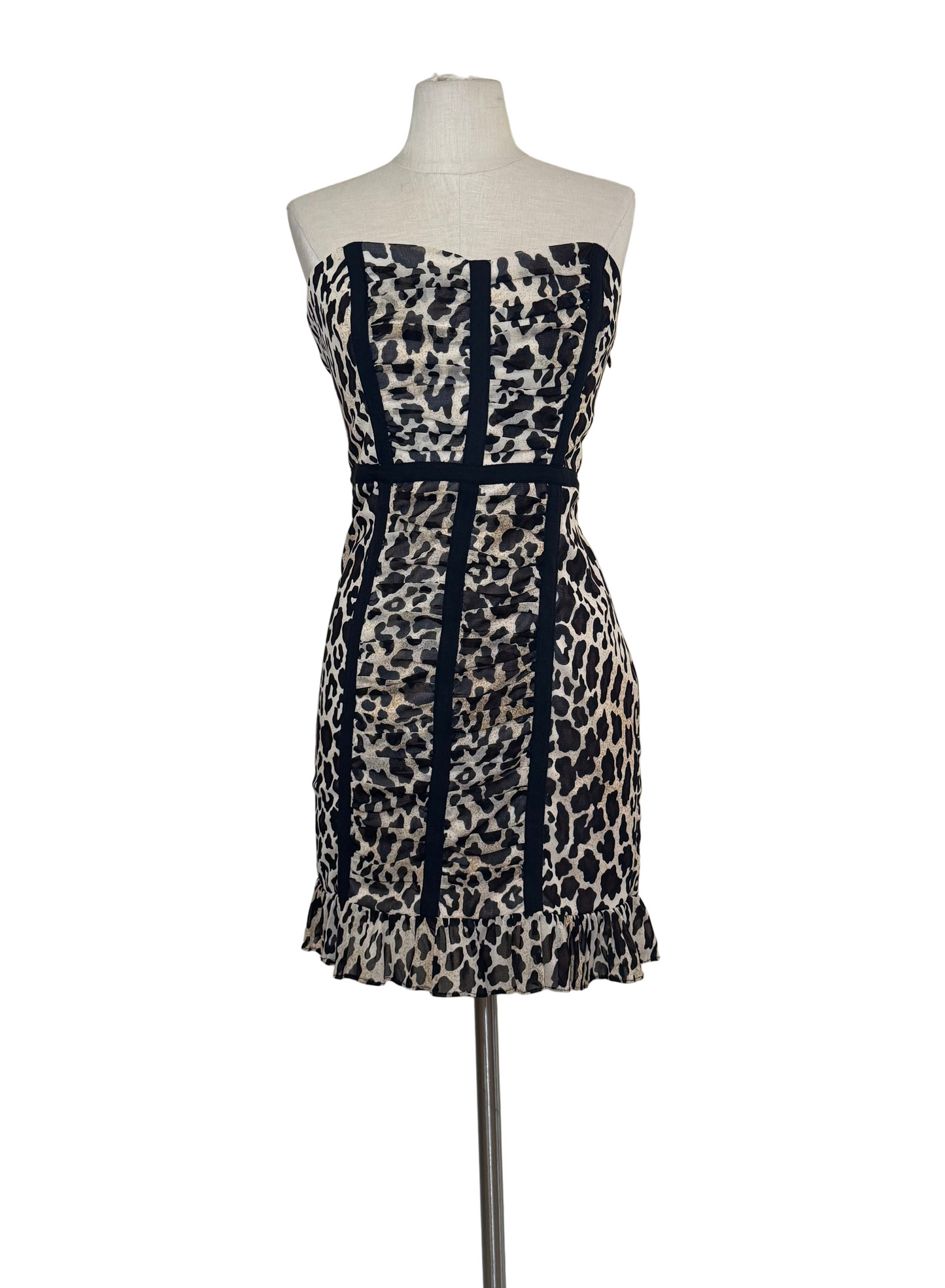 Animal Strapless Dress - Rental