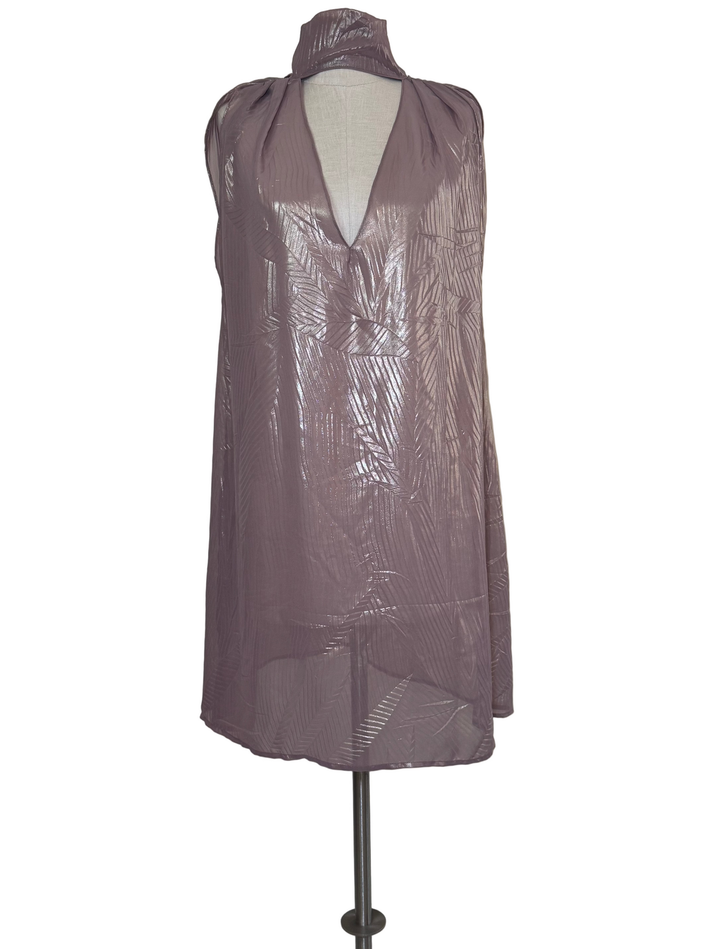 Pink V Neck Dress - Rental