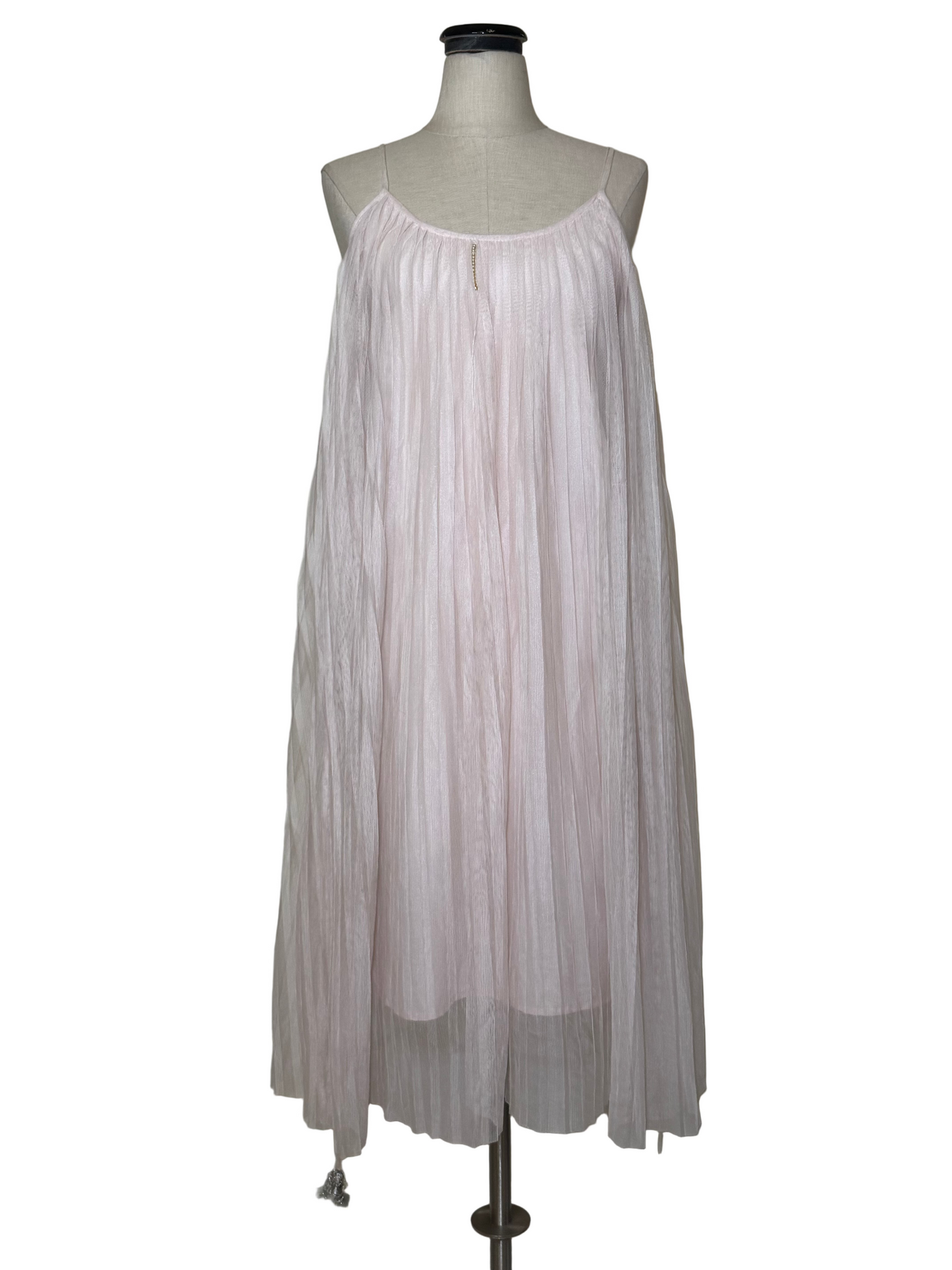 Baby Pink Fringes Dress - Rental