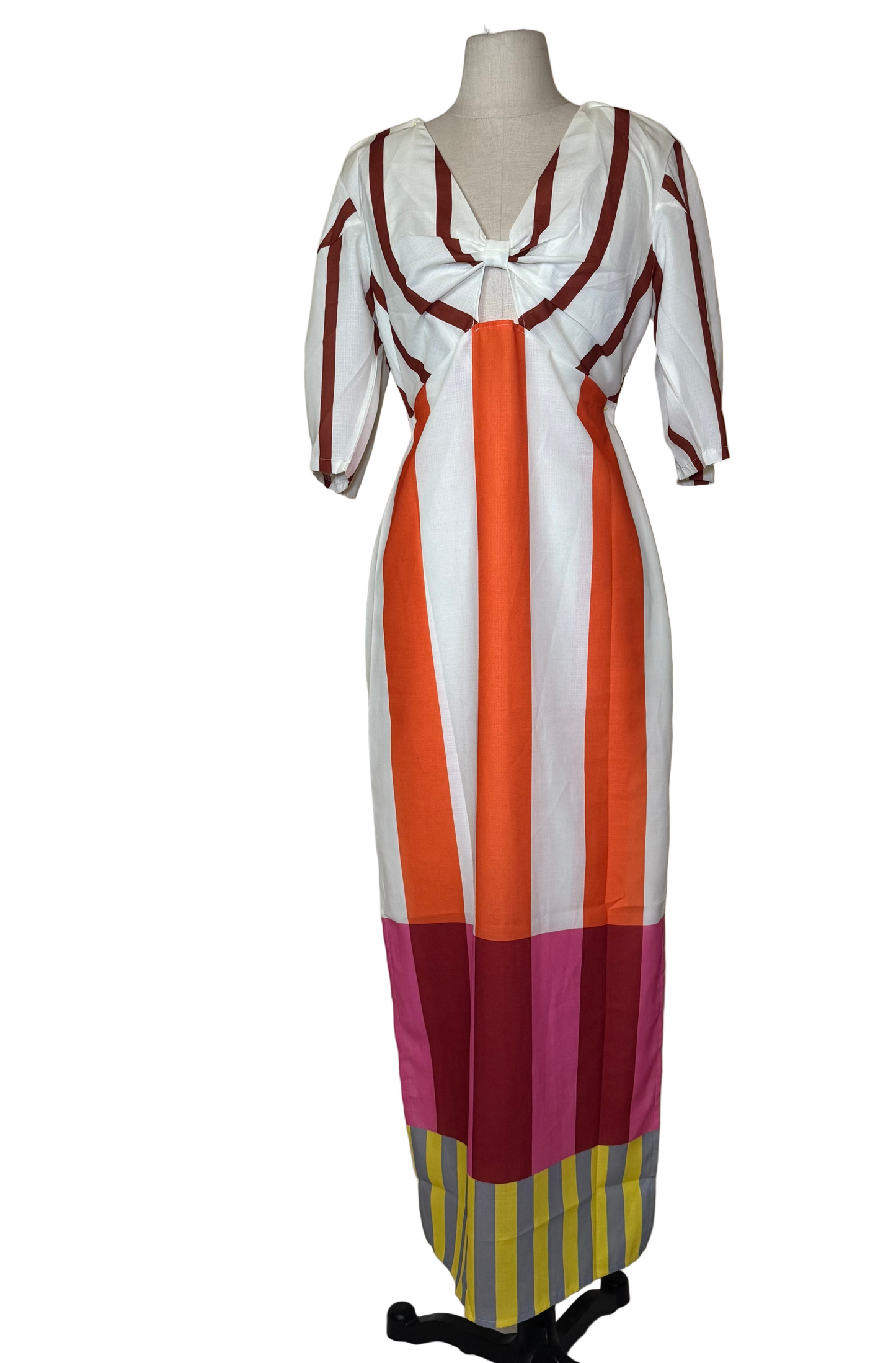 Multicolor Retro Dress - Rental