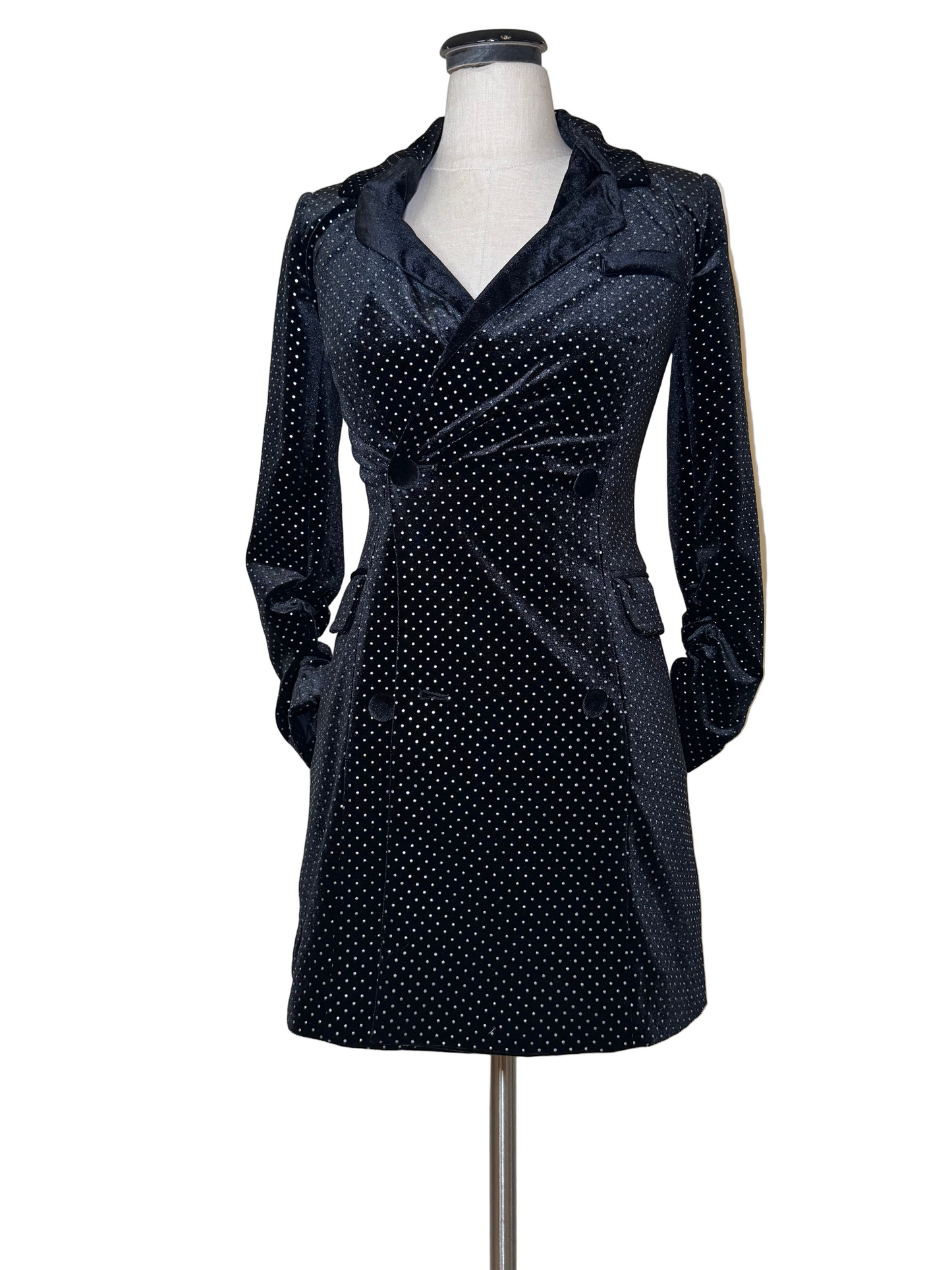Black Dots Coat - Rental