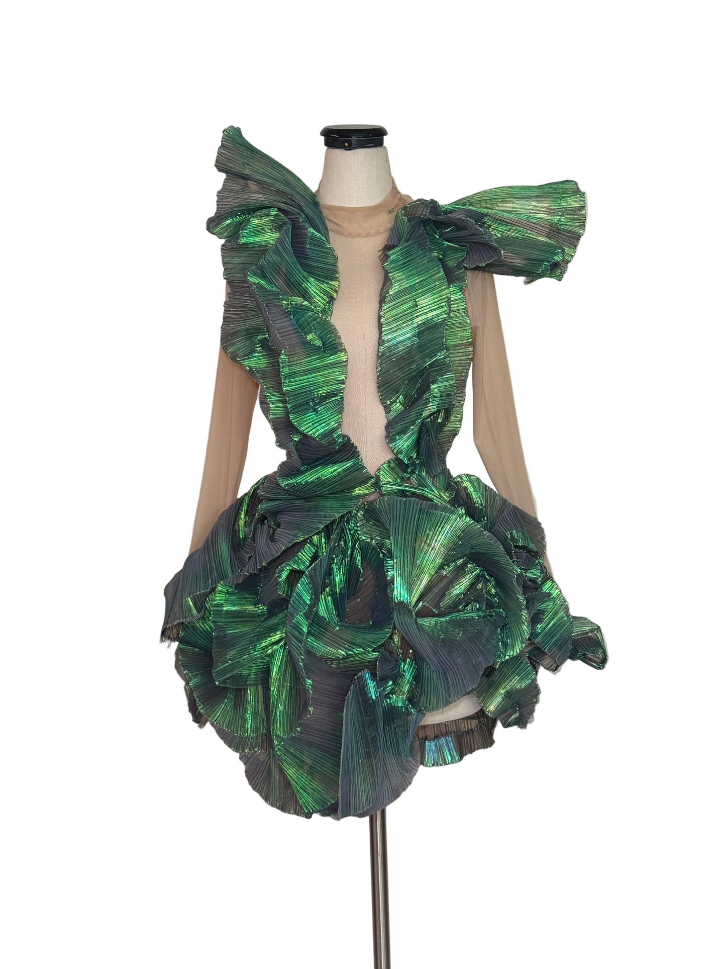 Emerald Structured Dress - Rental