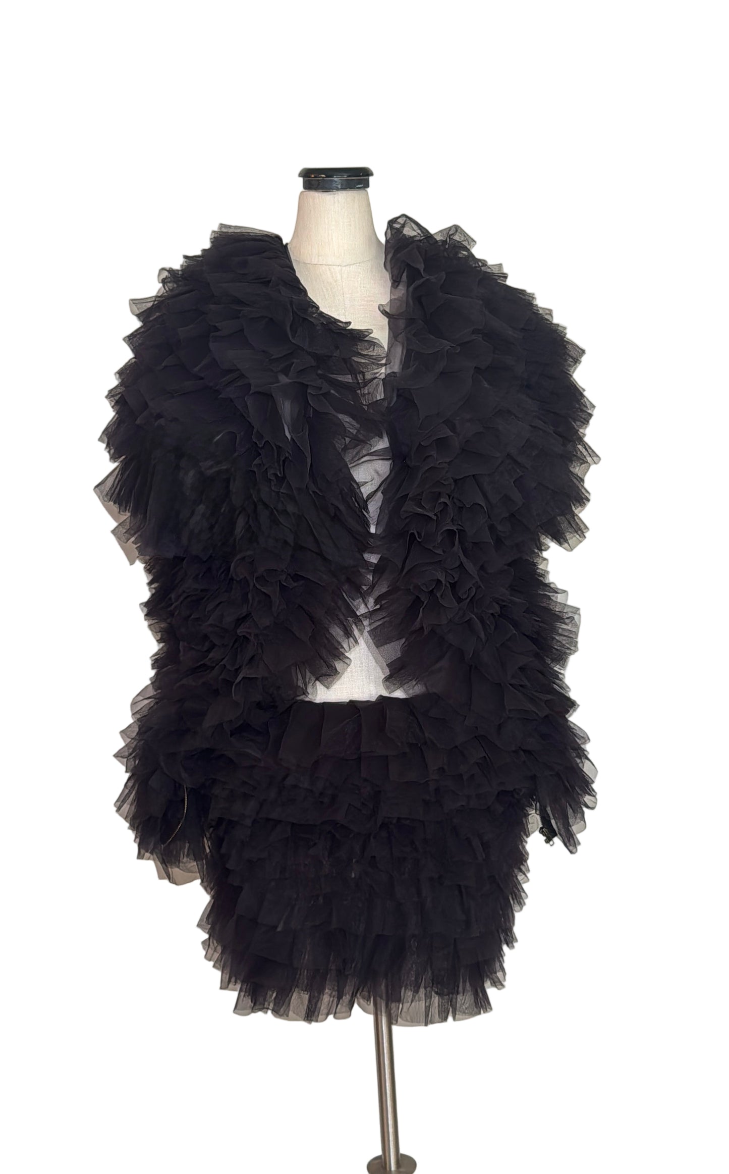 Black Ruffled Set - Rental