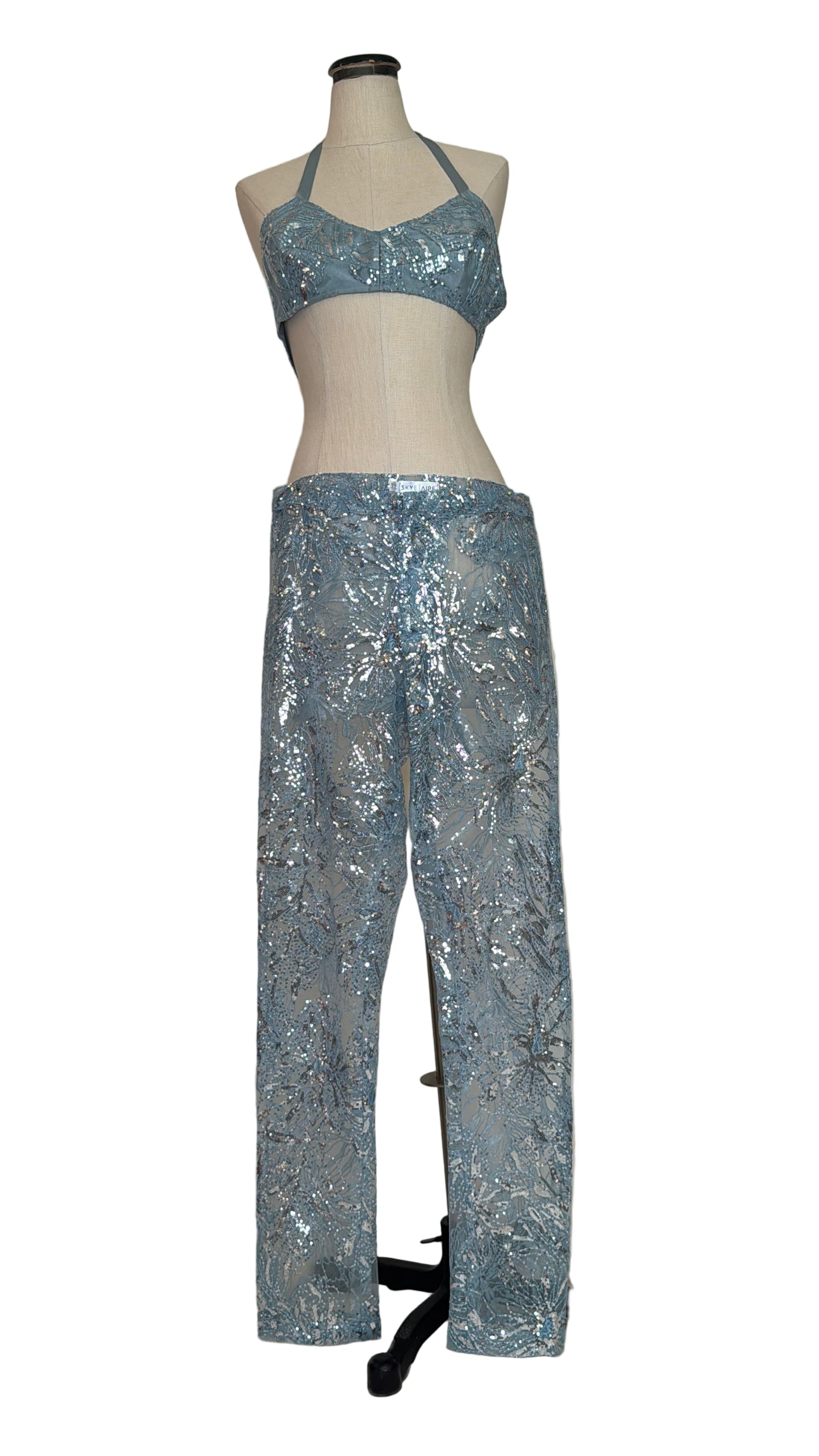 Blue Sequins Bralette - Rental