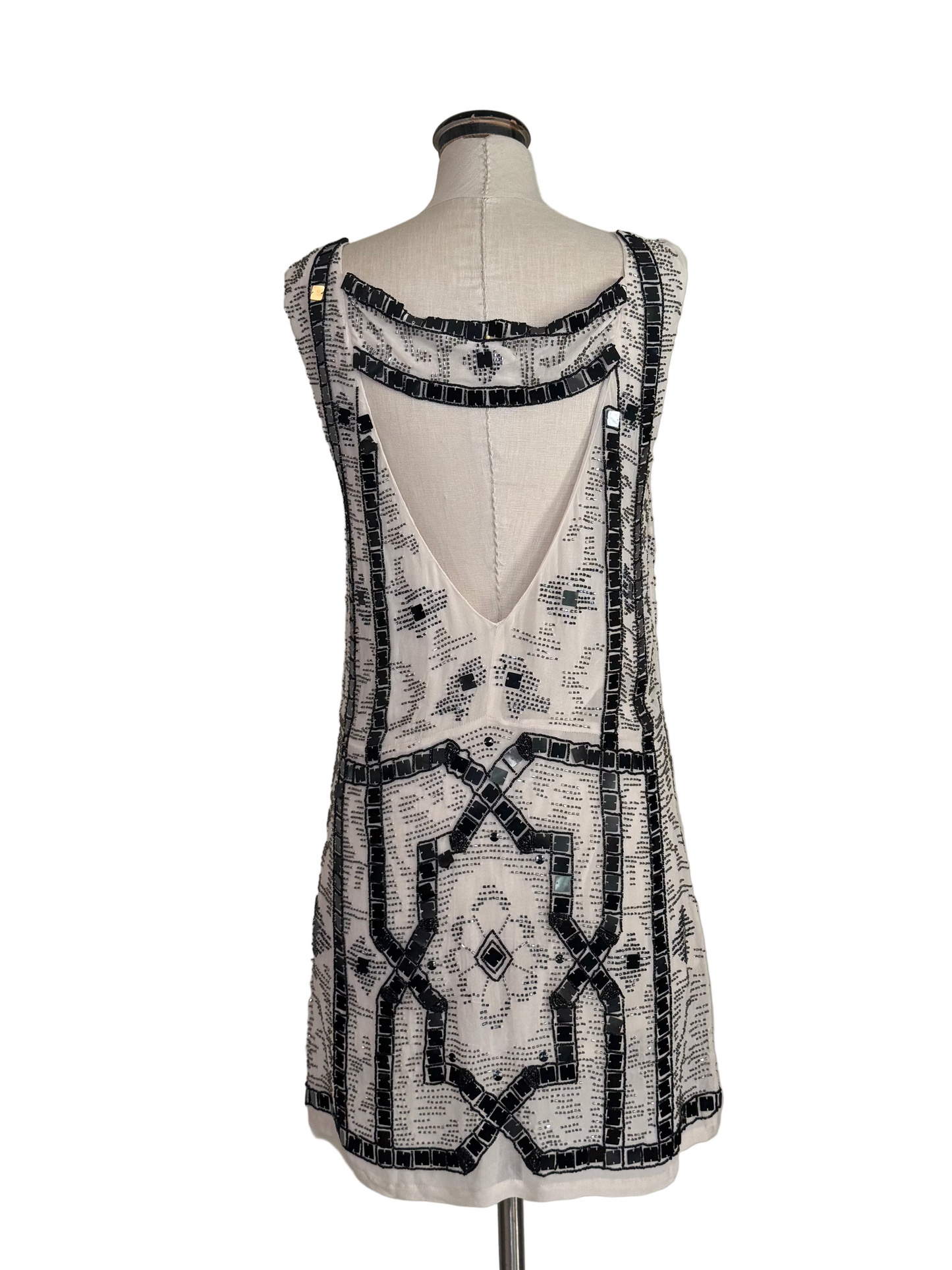 White Beaded Dress - Rental