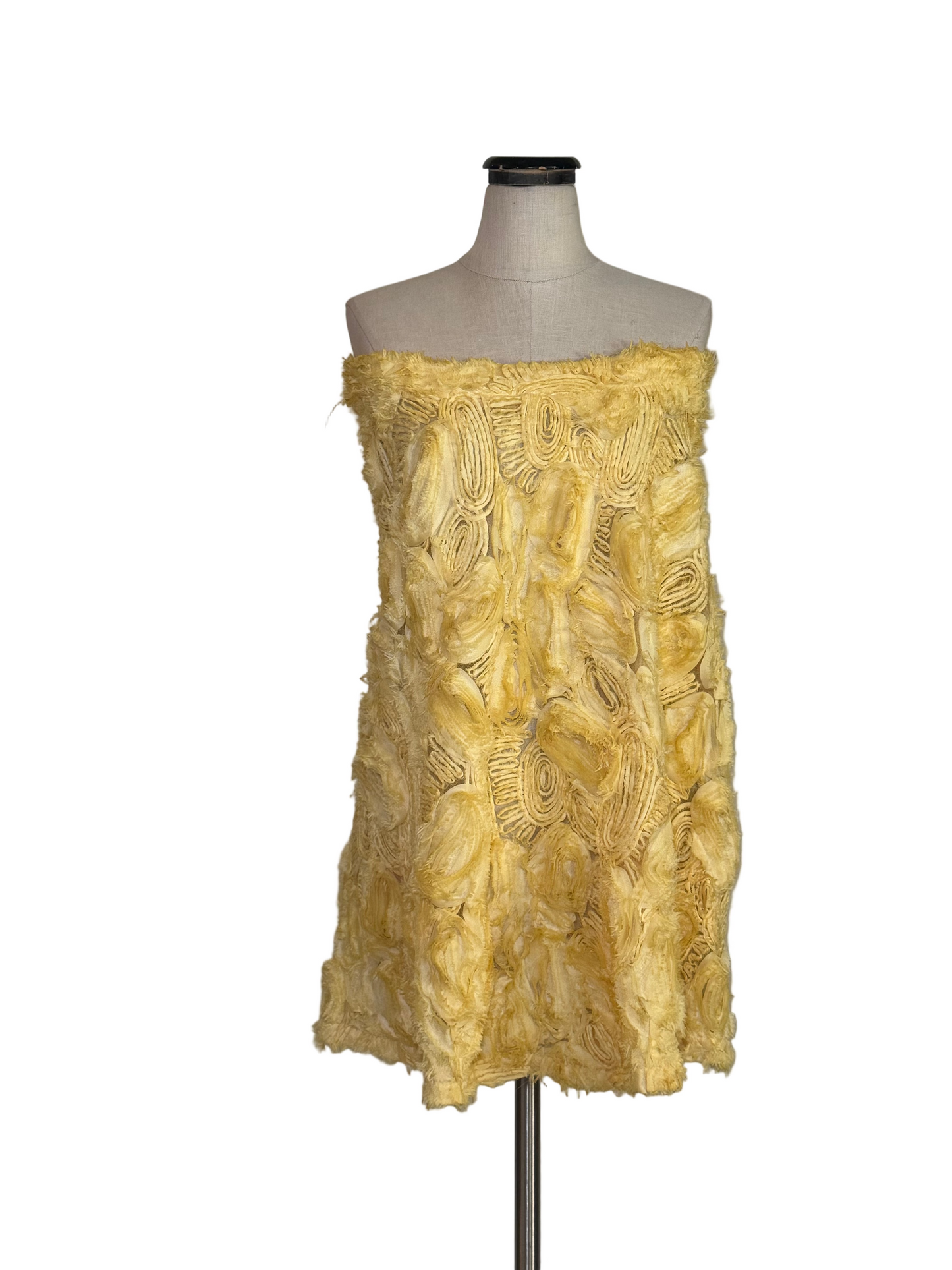 Yellow Strapless Dress - Rental