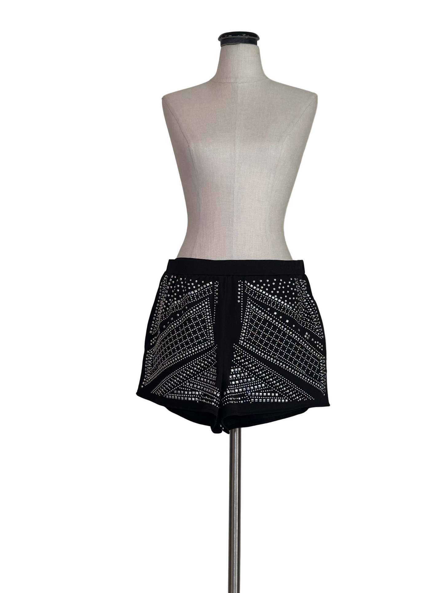 Black Beaded Shorts - Rental
