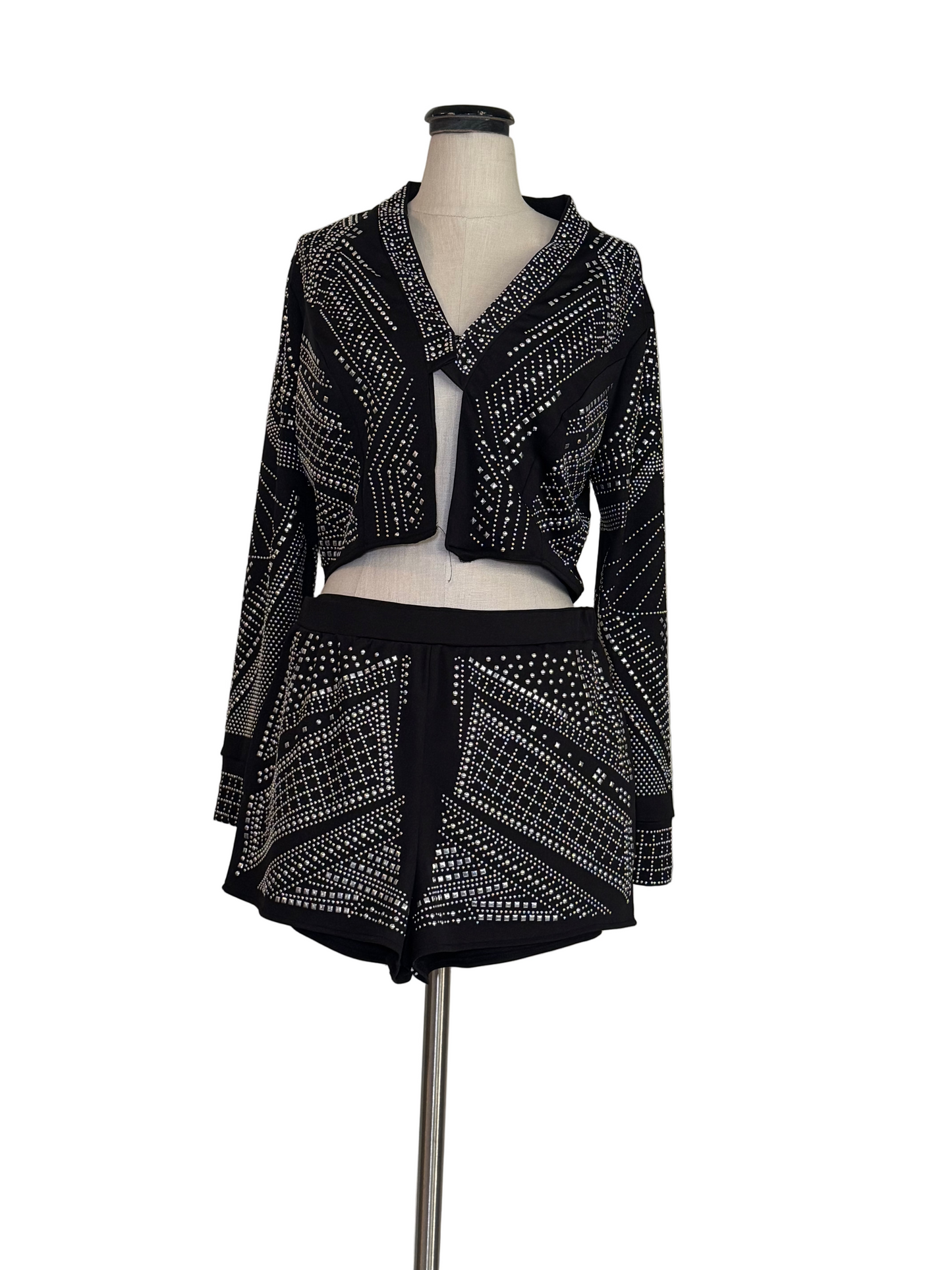 Black Beaded Set - Rental