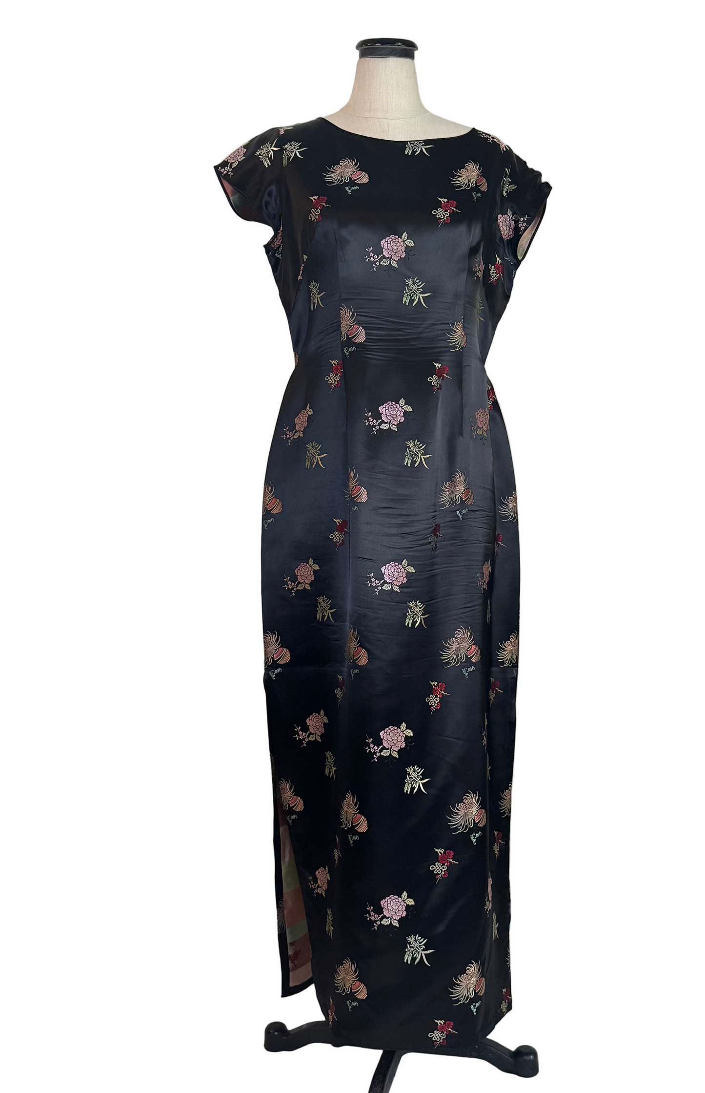 Black Flowers Dress - Rental