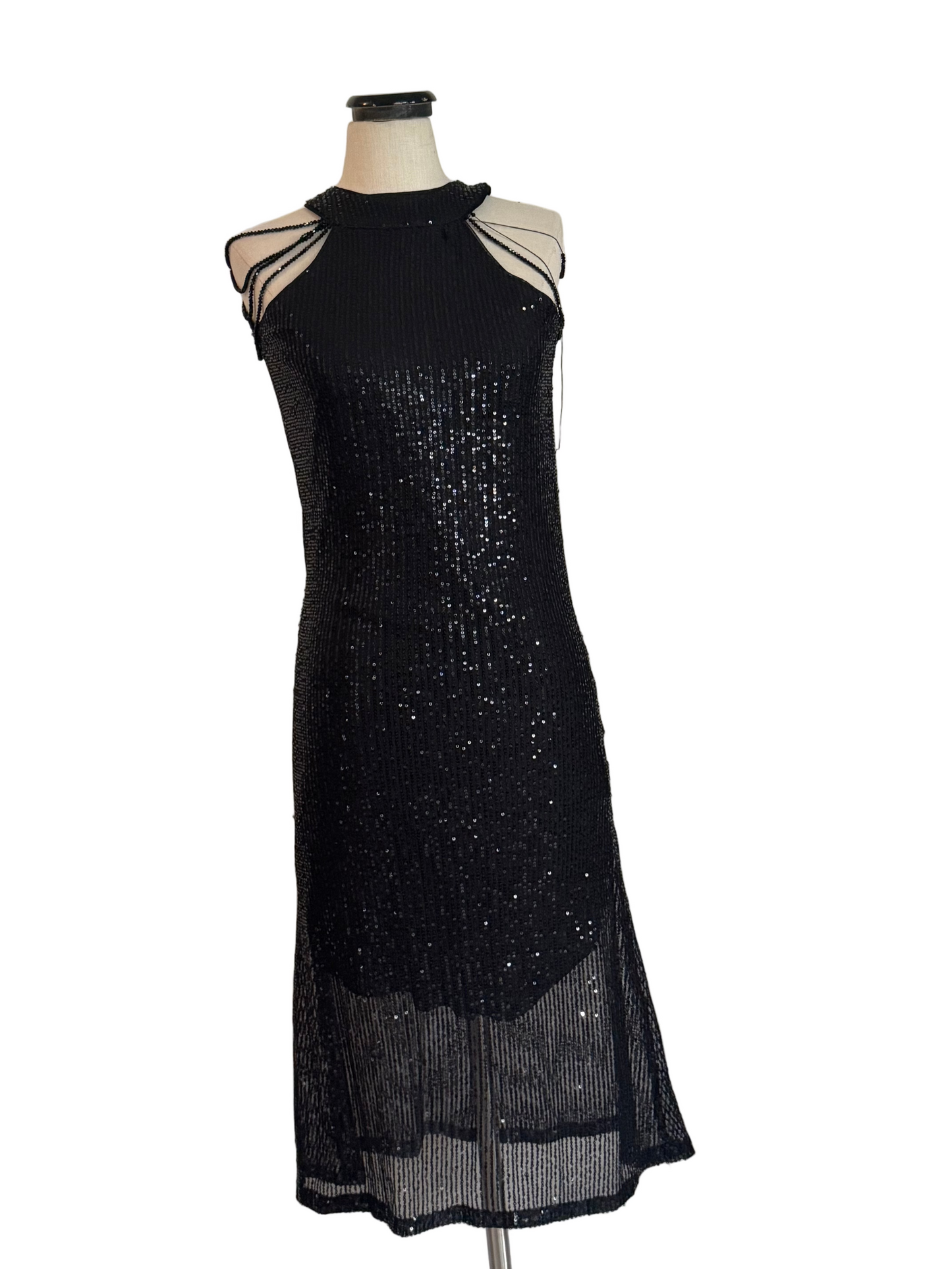 Black Sequins Dress - Rental