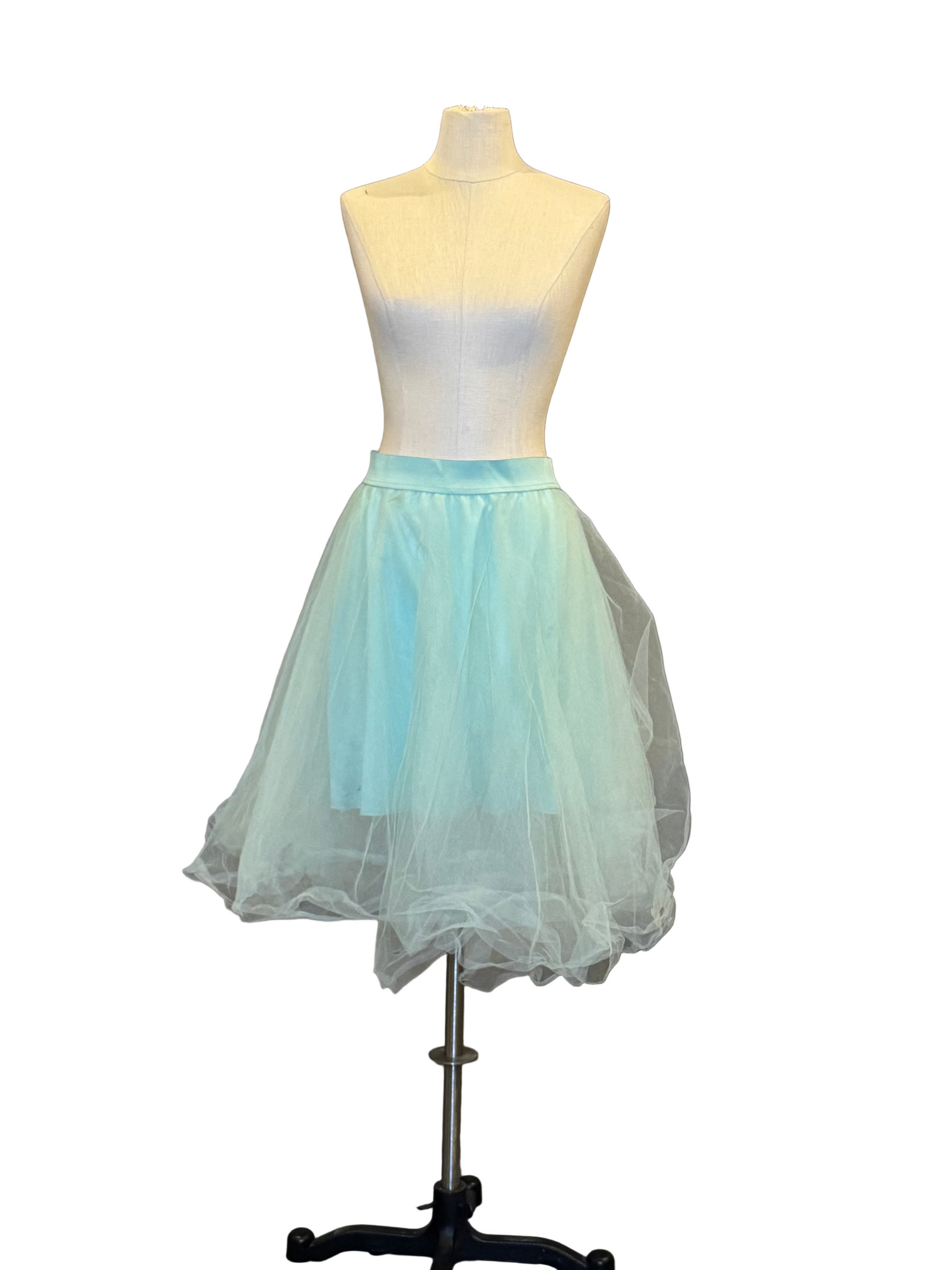 Turquoise Midi Tulle Skirt - Rental