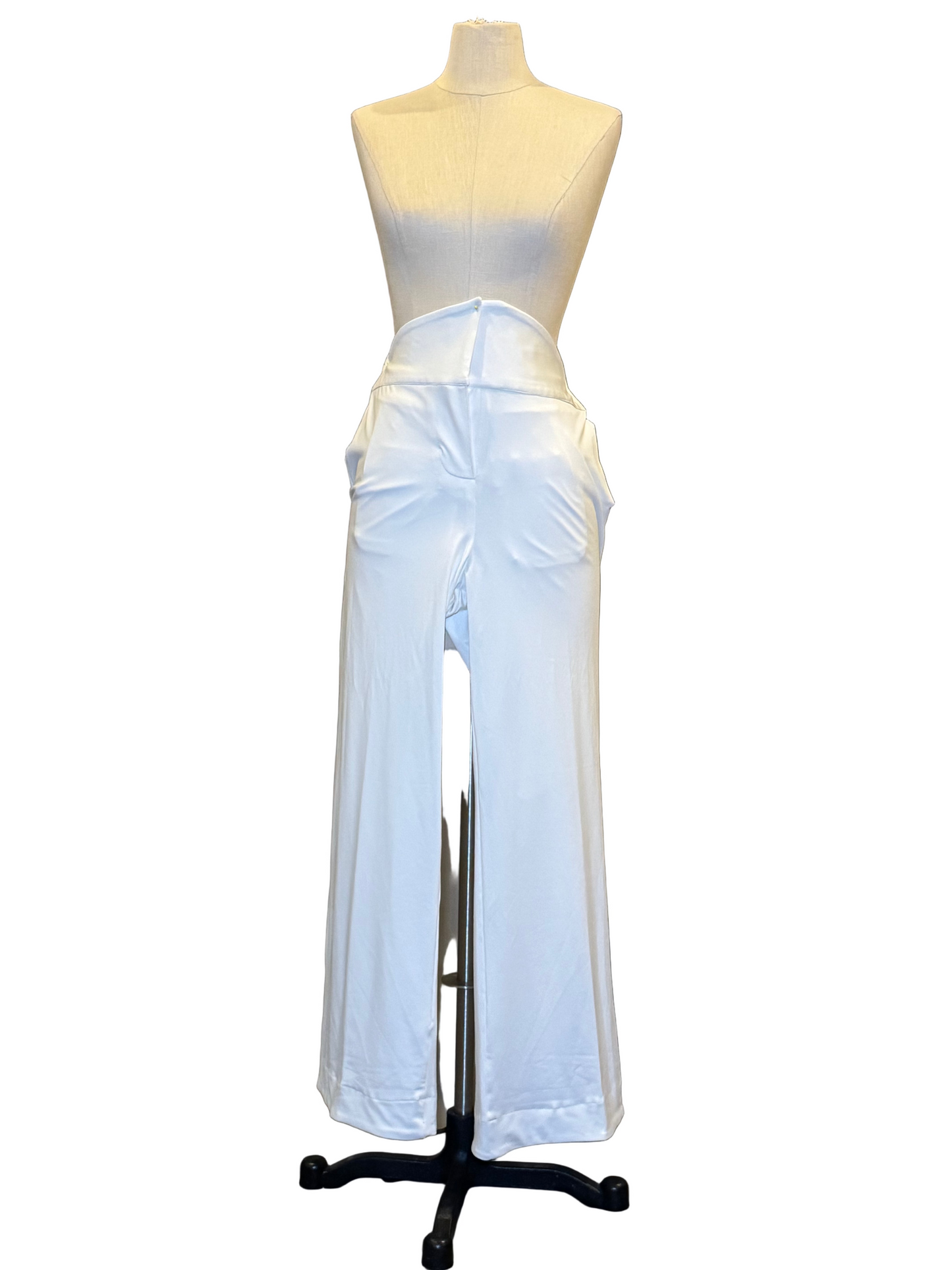 White High Waisted Pants - Rental