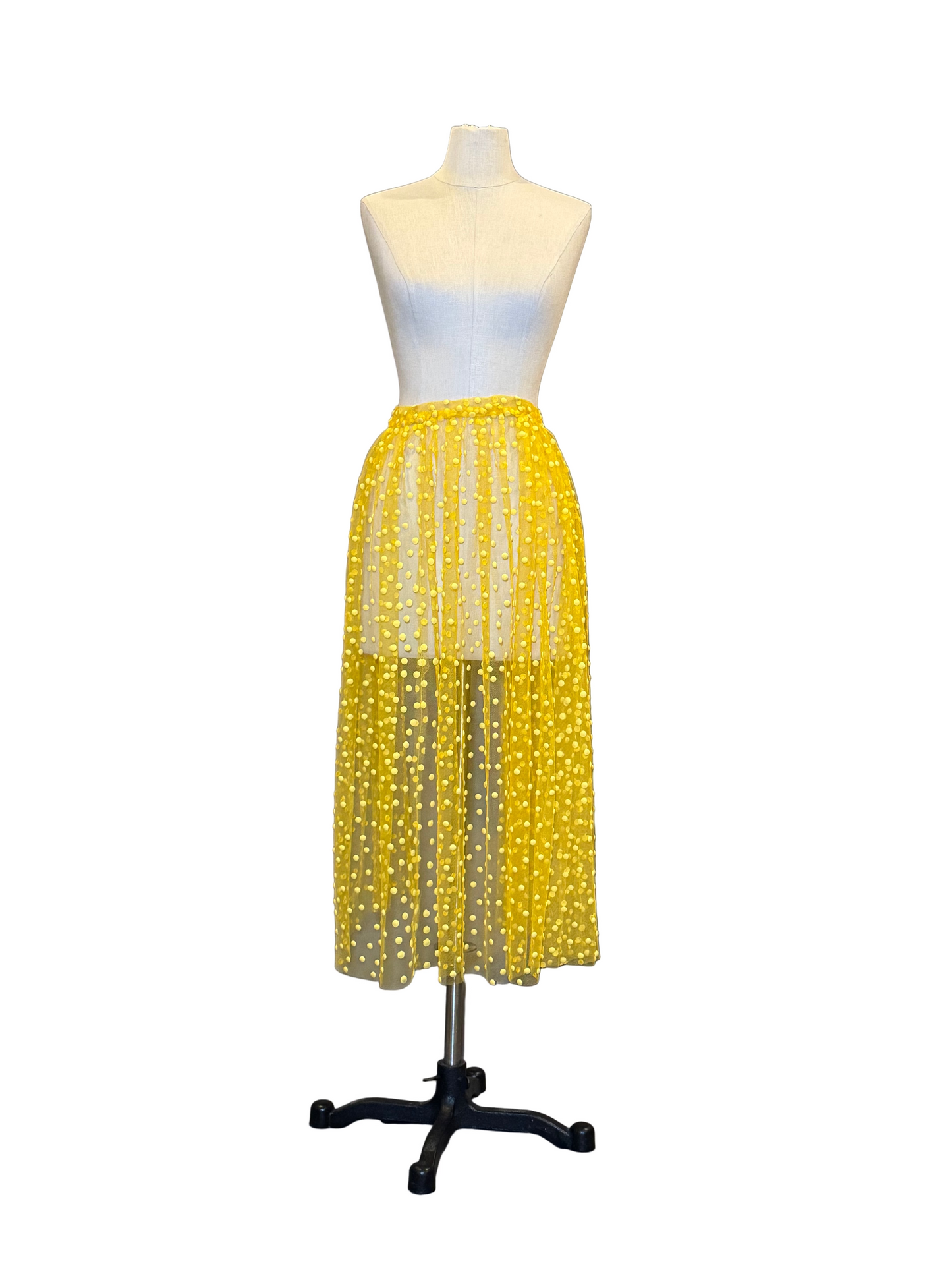 Yellow Polka Dot Skirt