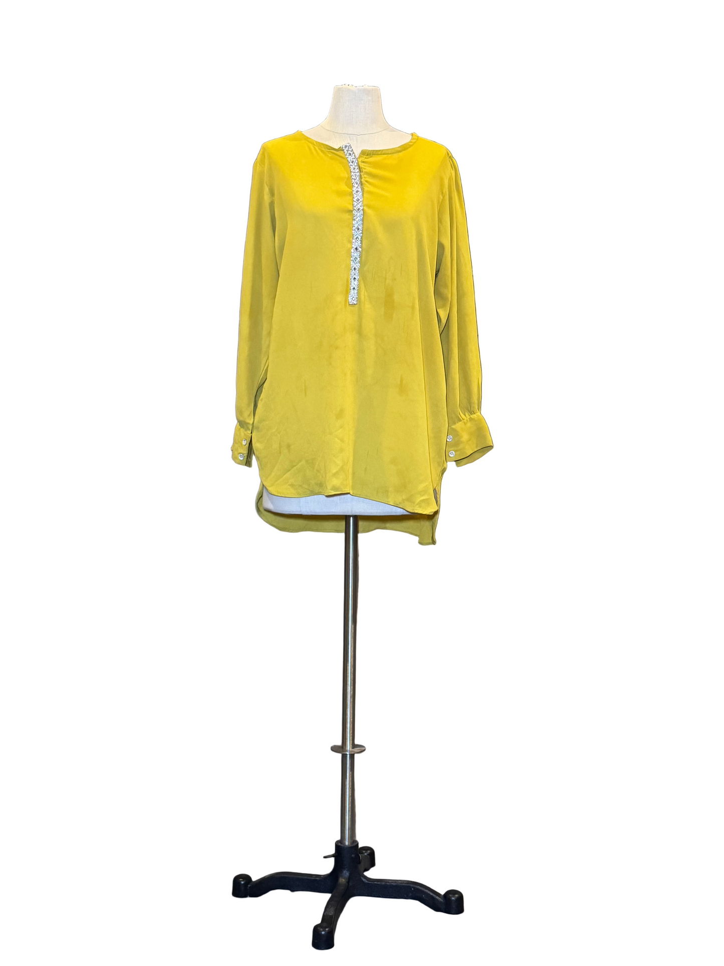 Yellow Long Sleeve Blouse - Rental