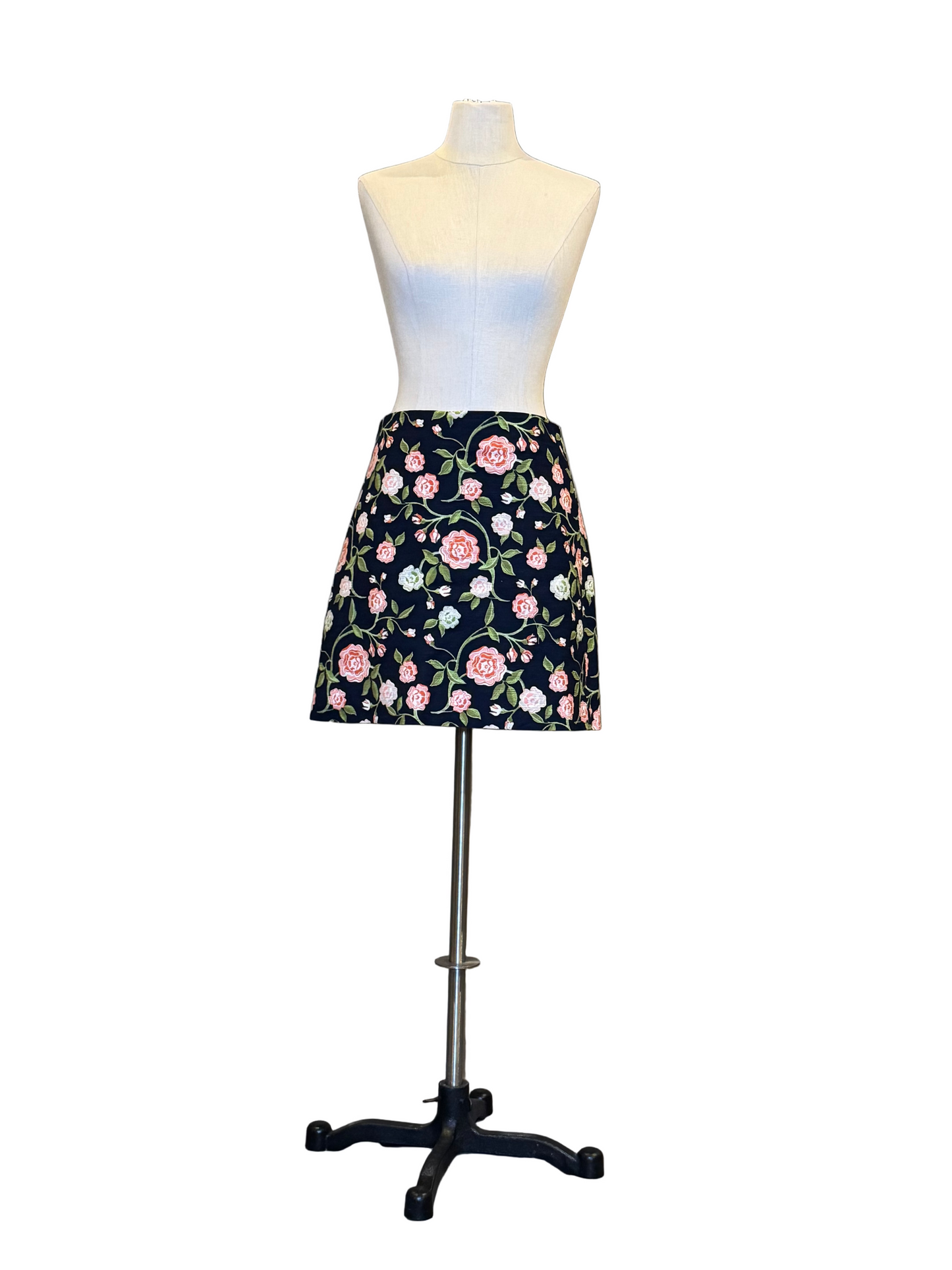 Black Floral Skirt - Rental