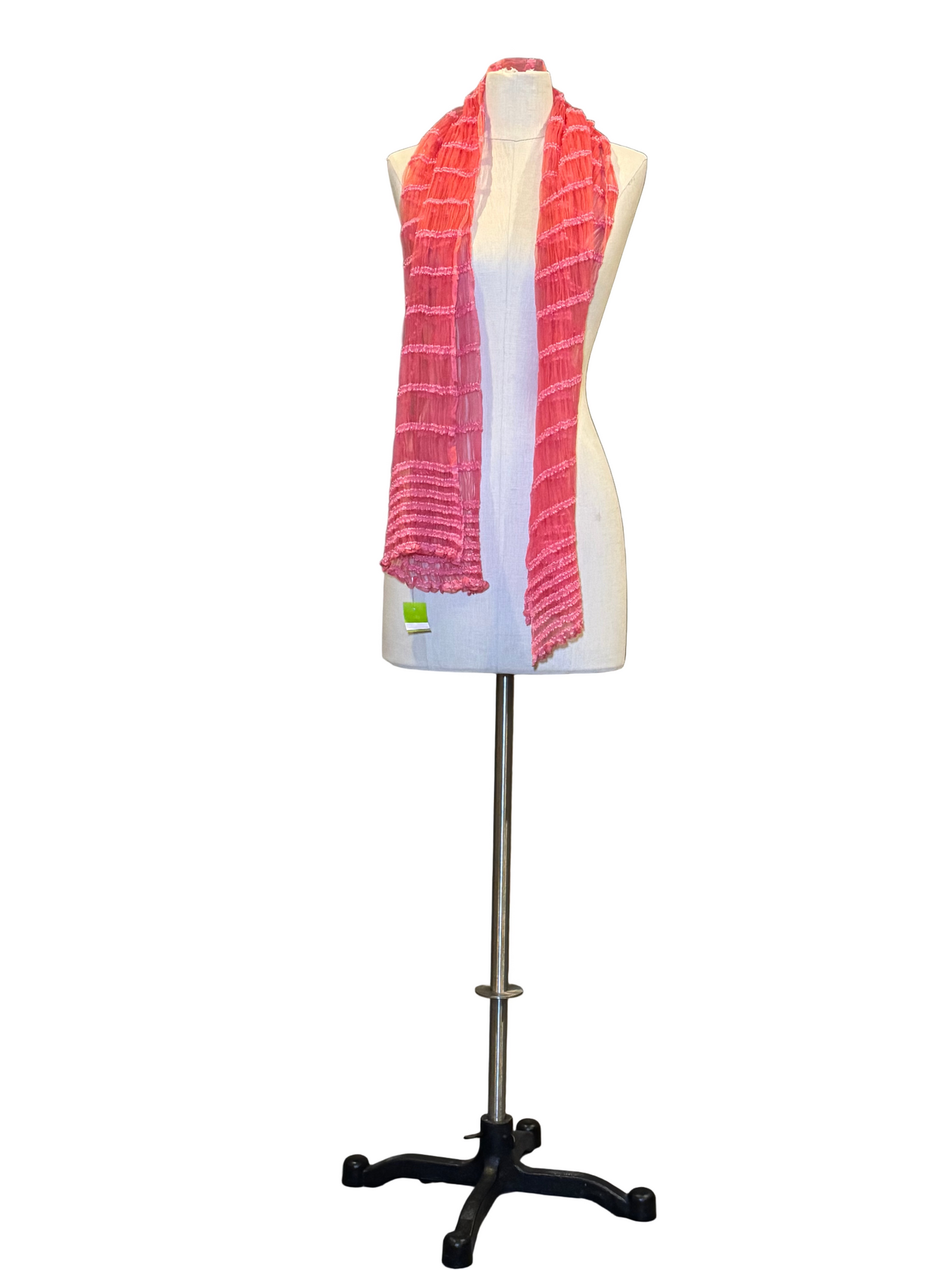 Pink Striped Scarf - Rental