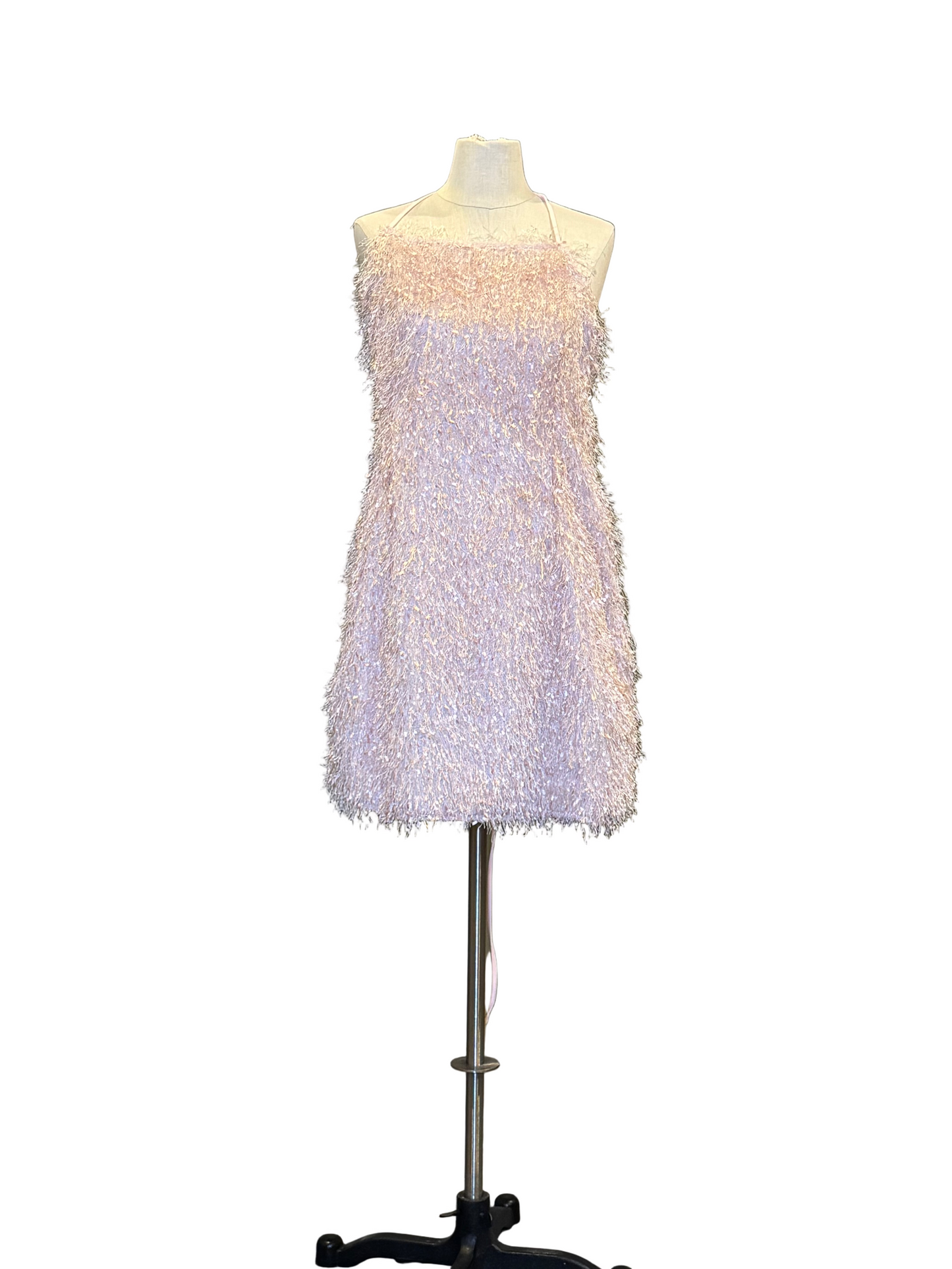 Pink Fuzzy Mini Dress - Rental