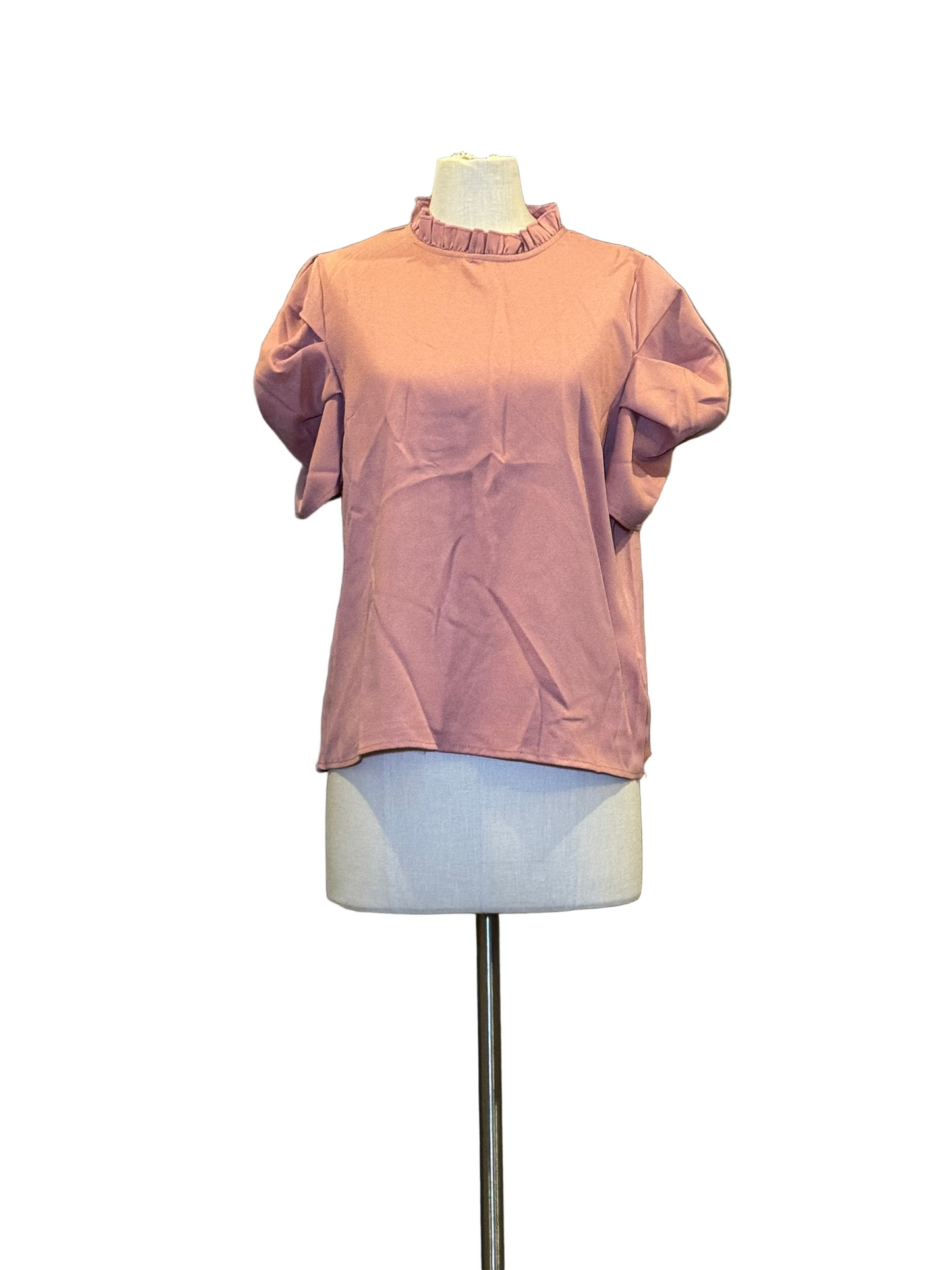 Pink Short Sleeve Blouse - Rental