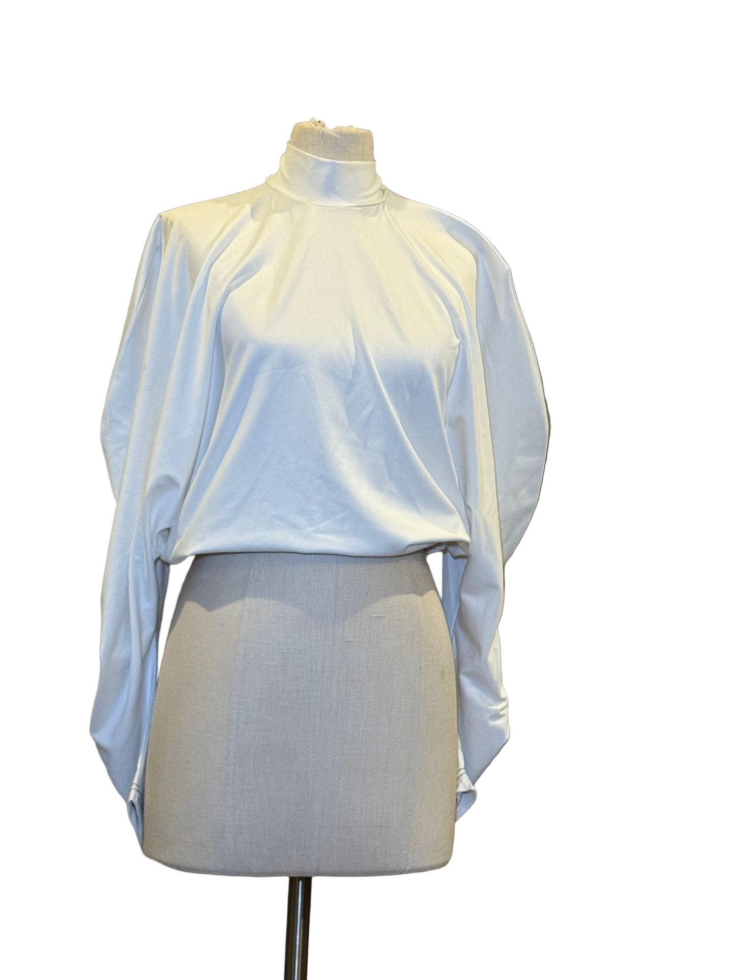 White Cropped Blouse - Rental