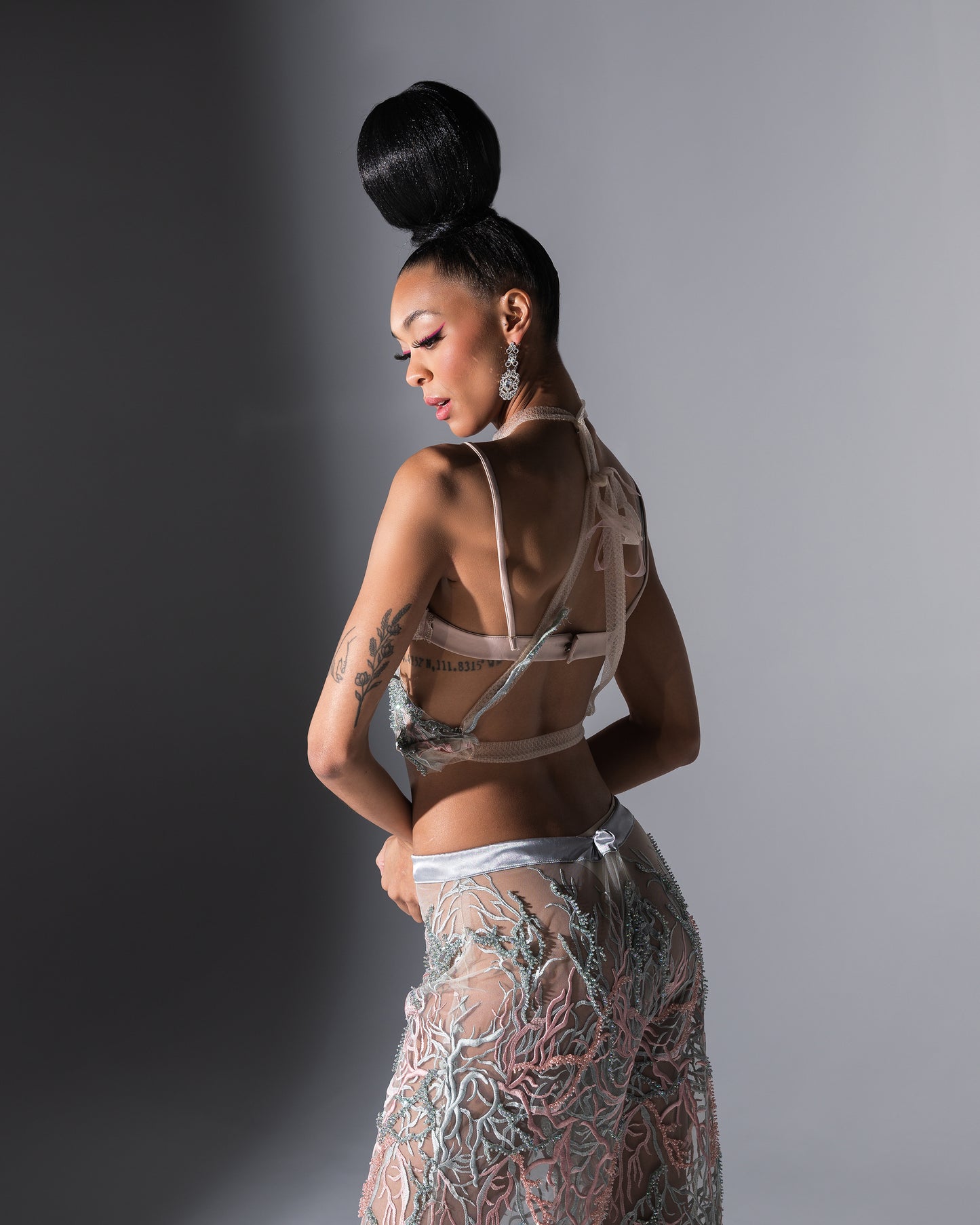 Refined Sheer Set Pink and Gray -Sold Out-