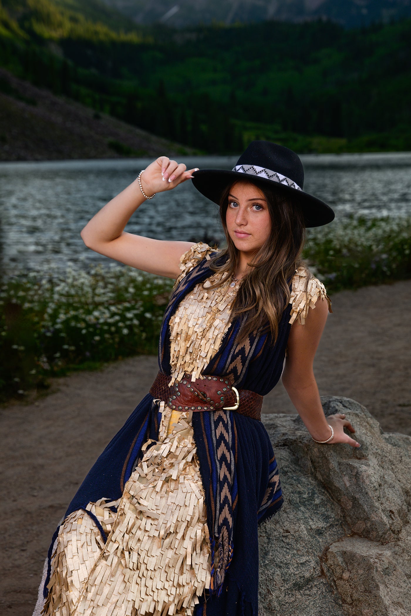 Maroon Bells Sleeveless Duster Gold