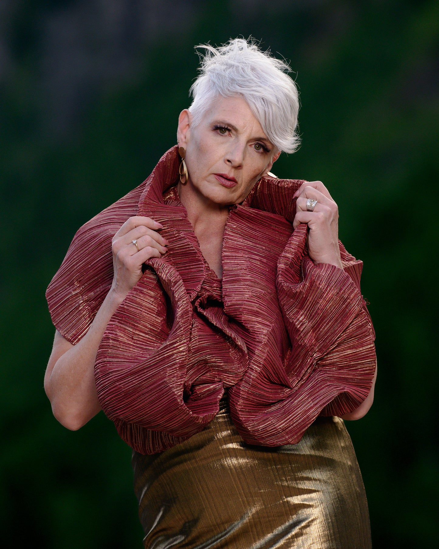 Maroon Bells Wrap Shawl Deep Red